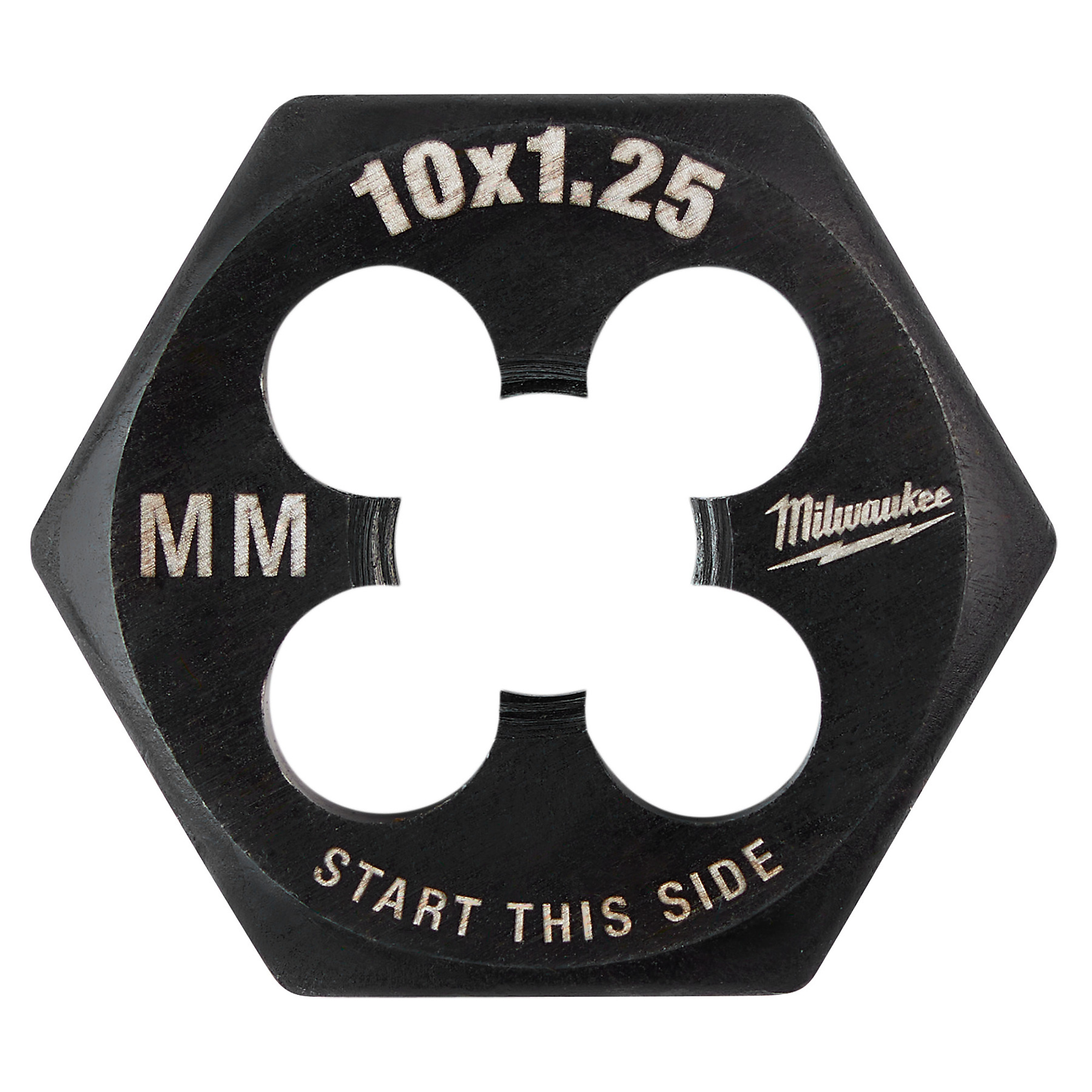 Milwaukee M10-1.25 mm 1-Inch Hex Threading Die, Model# 49-57-5353