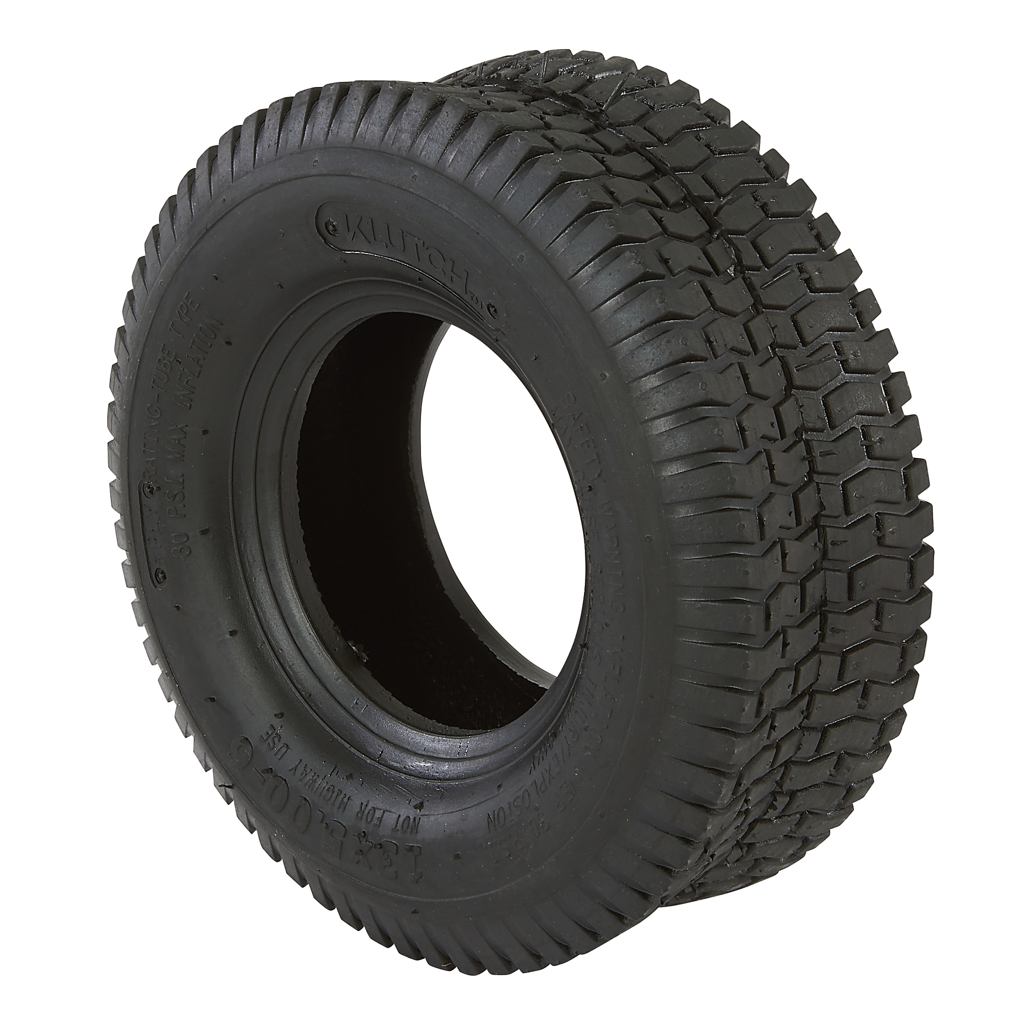 Klutch Pneumatic Lawn Mower Tire, 13/5.00-6, Turf Saver Tread