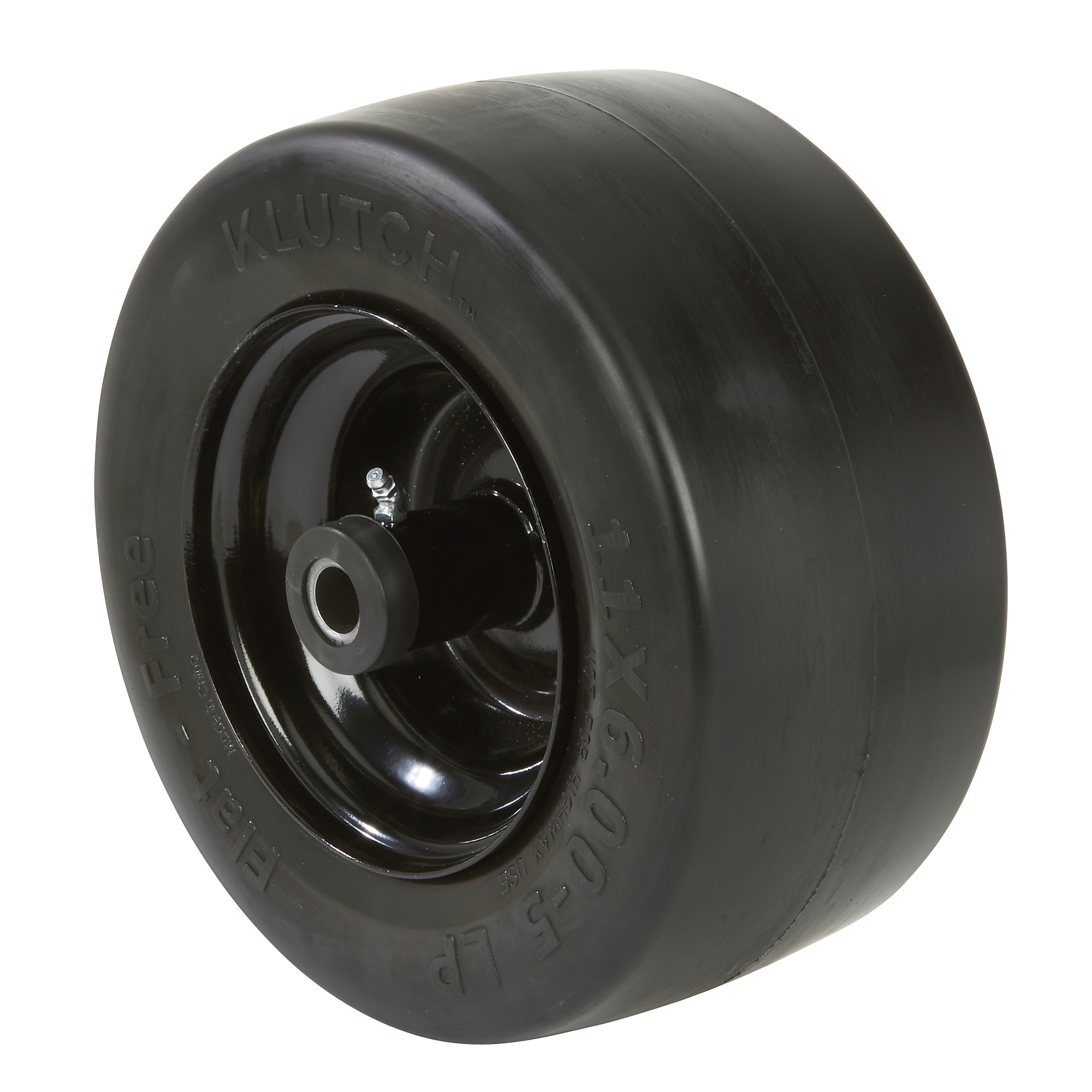 Klutch Flat-Free ZTR Mower Tire Assembly, 11/6.00-5, Smooth Tread