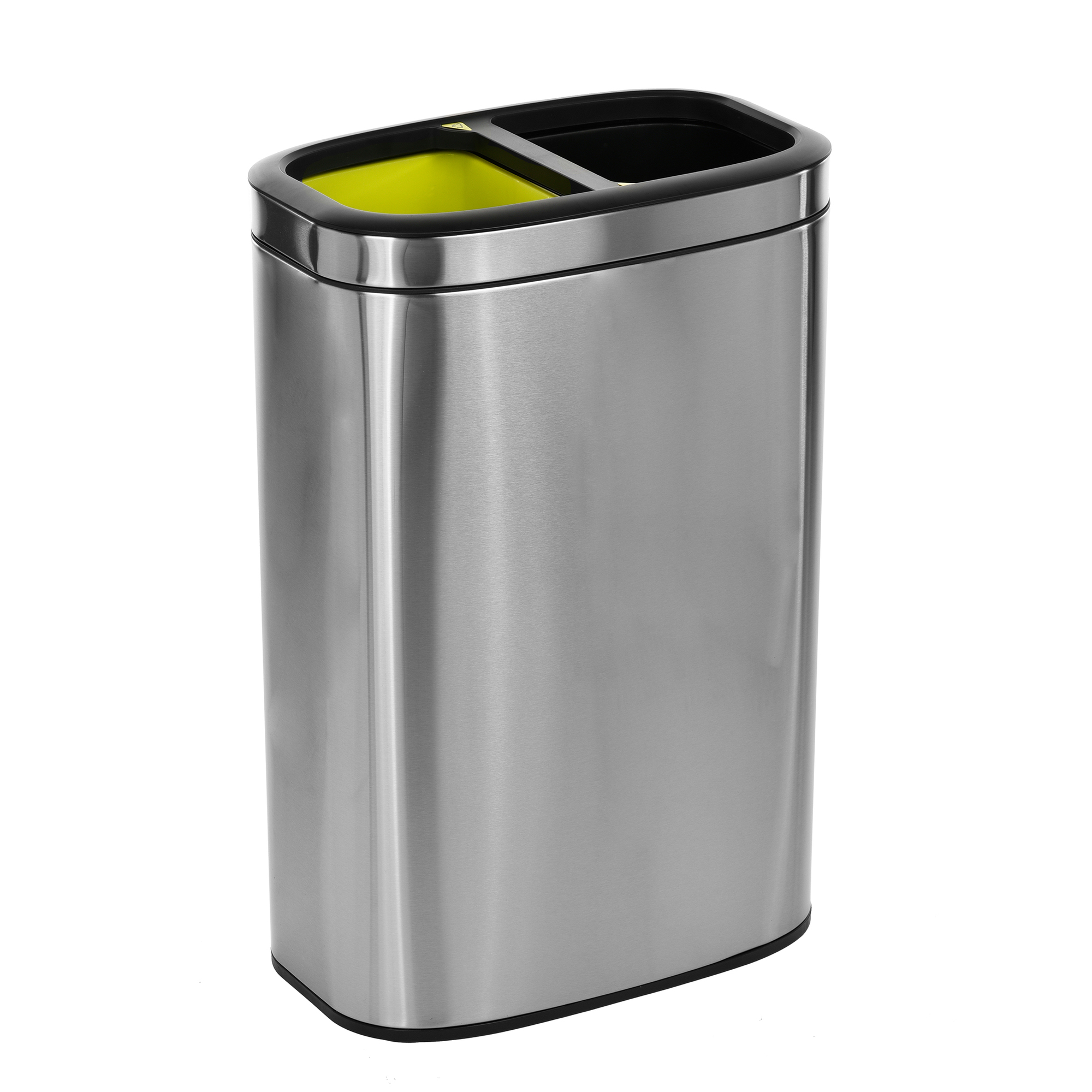 Alpine, 10.5 Gallon Stainless Dual Compartment Trash Can, Capacity 10.5 Gal, Model# ALP470-R-40L