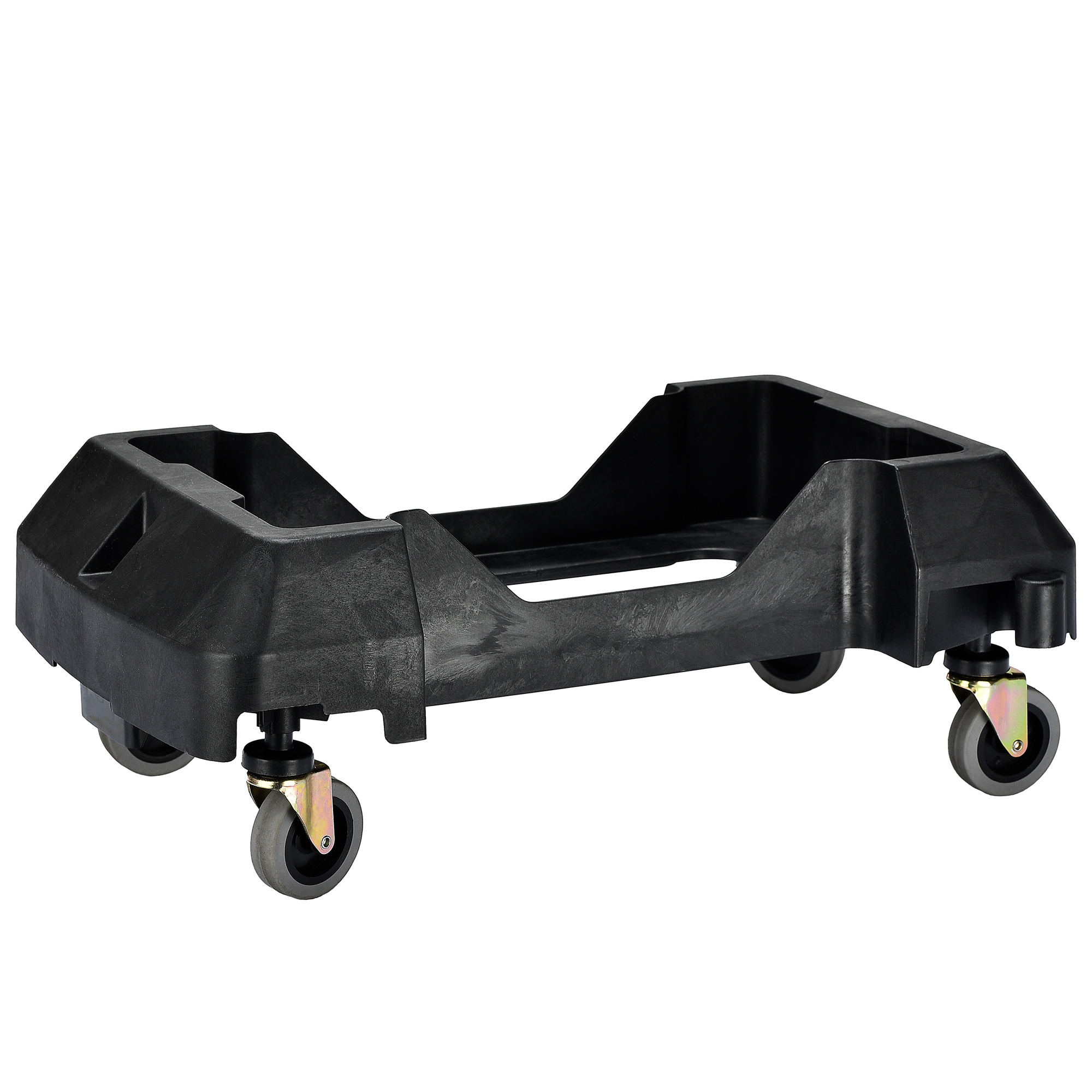 Alpine, Interlocking Trash Can Dolly Swivel Wheels, Black, Model# ALP477-DOLLY