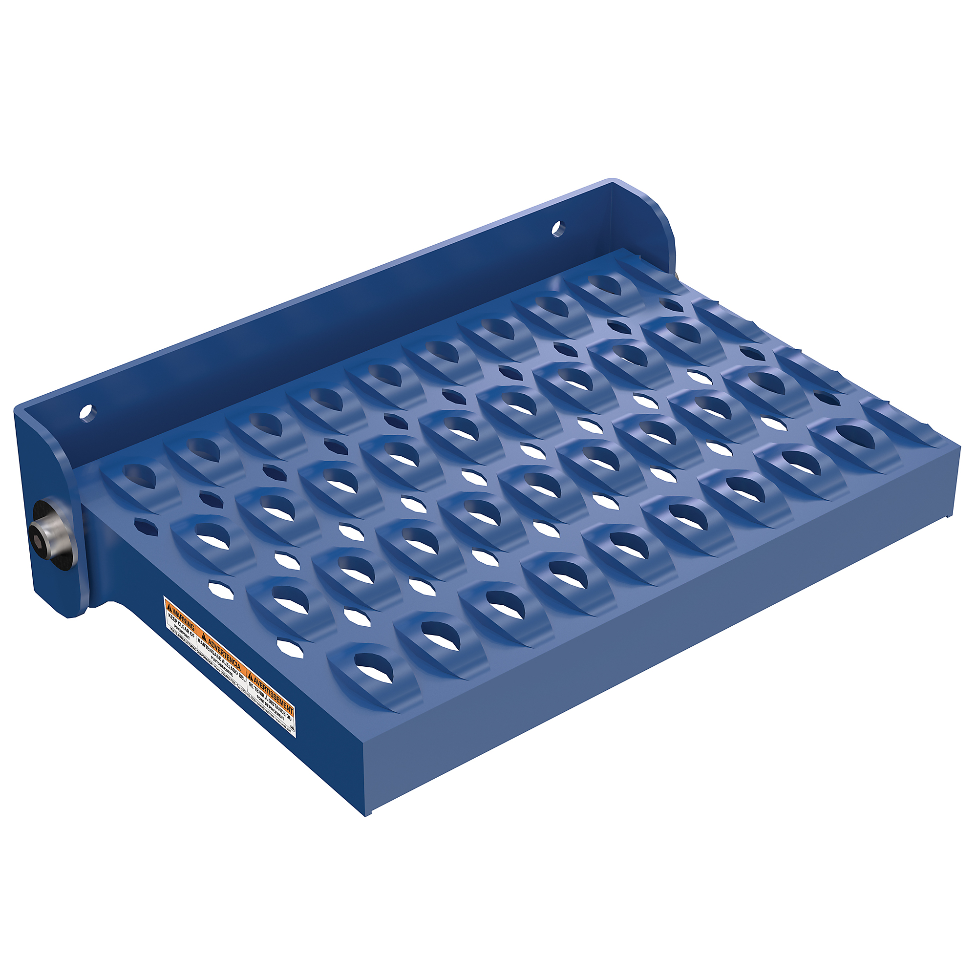 Vestil, Steel Serrated Fold Up Step Manual 10-1/4 In. x 14-11/16 In. x 4 In. 350 Lb. Capacity Blue, Model# SFS-149
