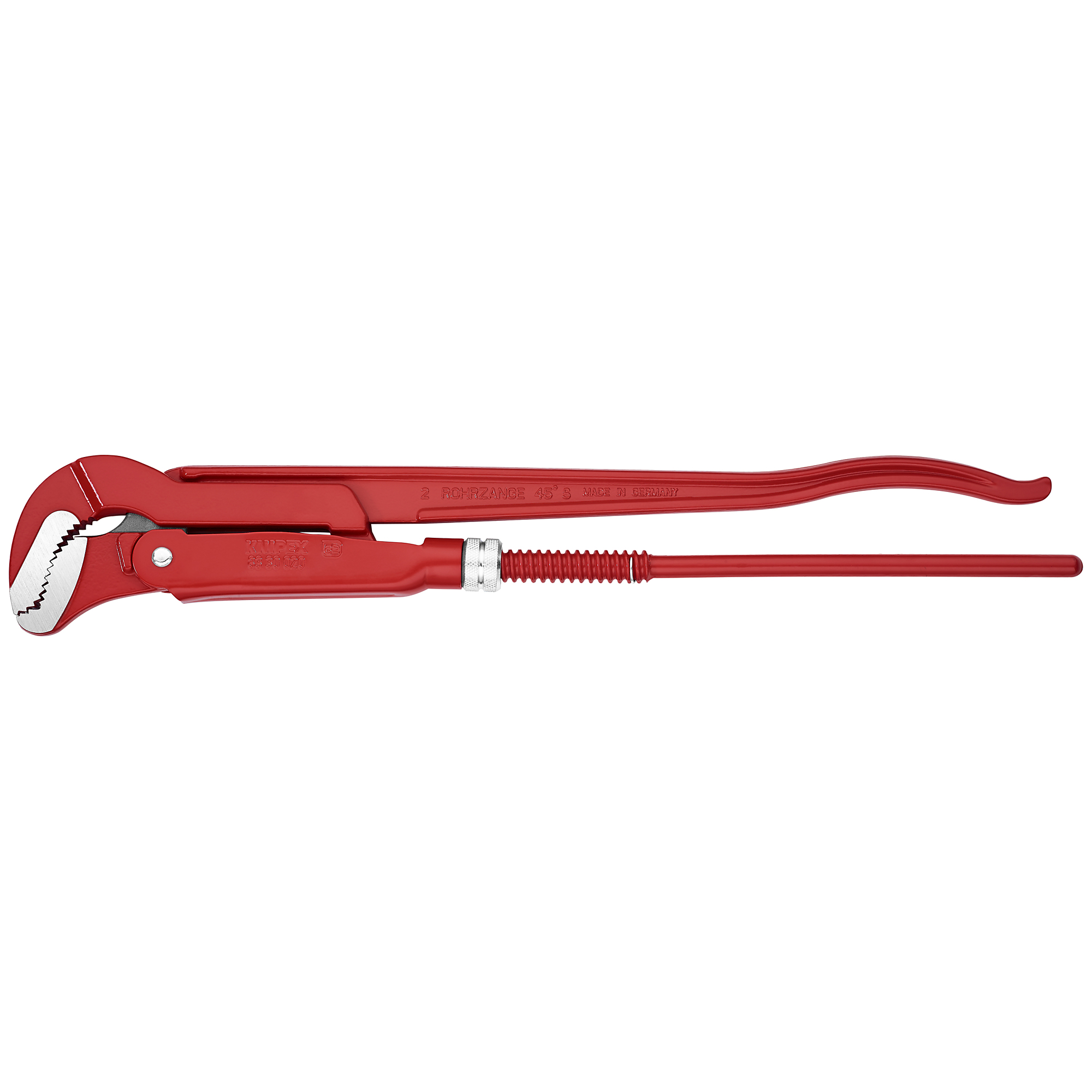 KNIPEX, Swedish Pipe Wrench-S-Type, 22in., Pieces (qty.) 1 Material Steel, Jaw Capacity 2.75 in, Model# 83 30 020