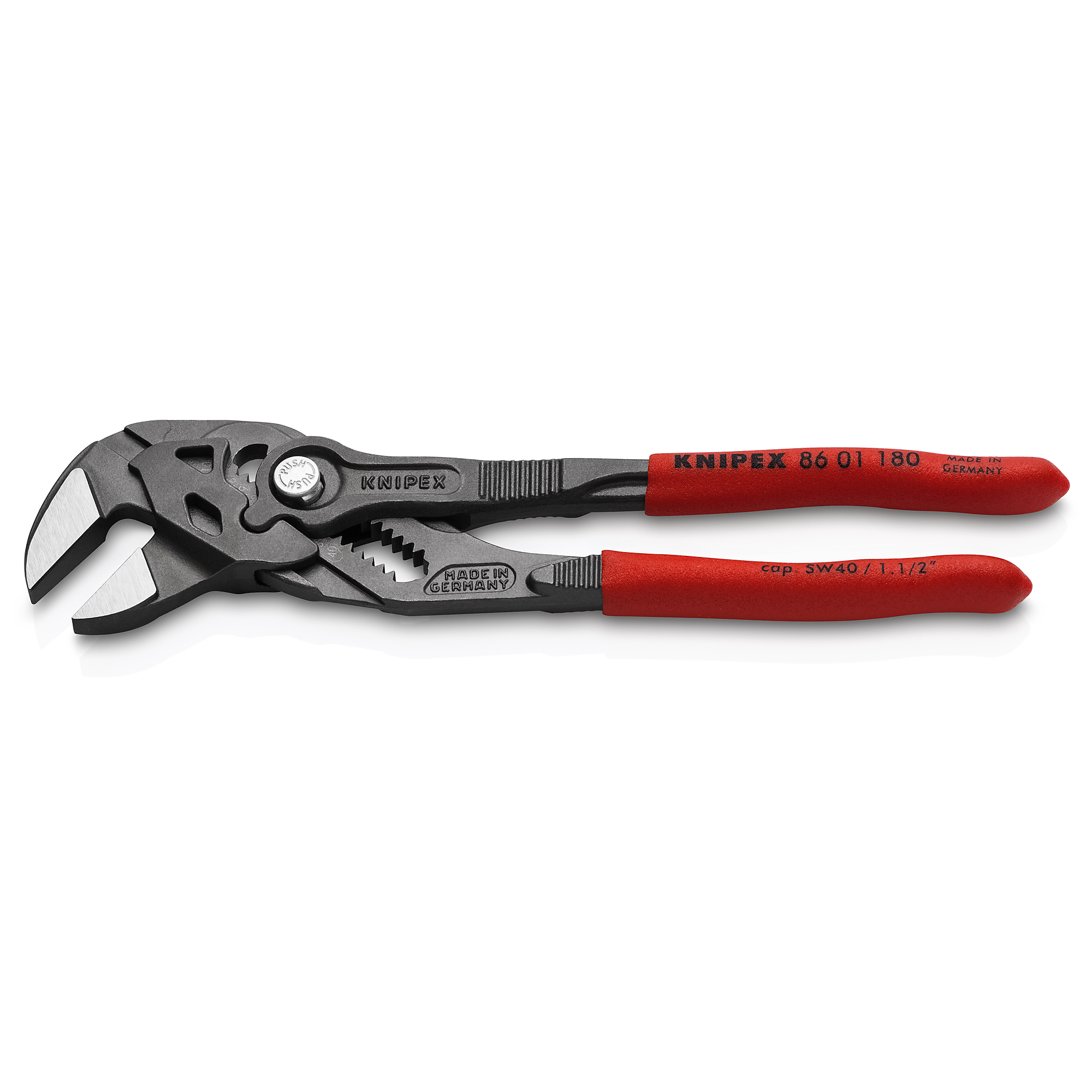 KNIPEX Pliers Wrench - 7.25in., Non-Slip Plastic, Steel, 1.5in