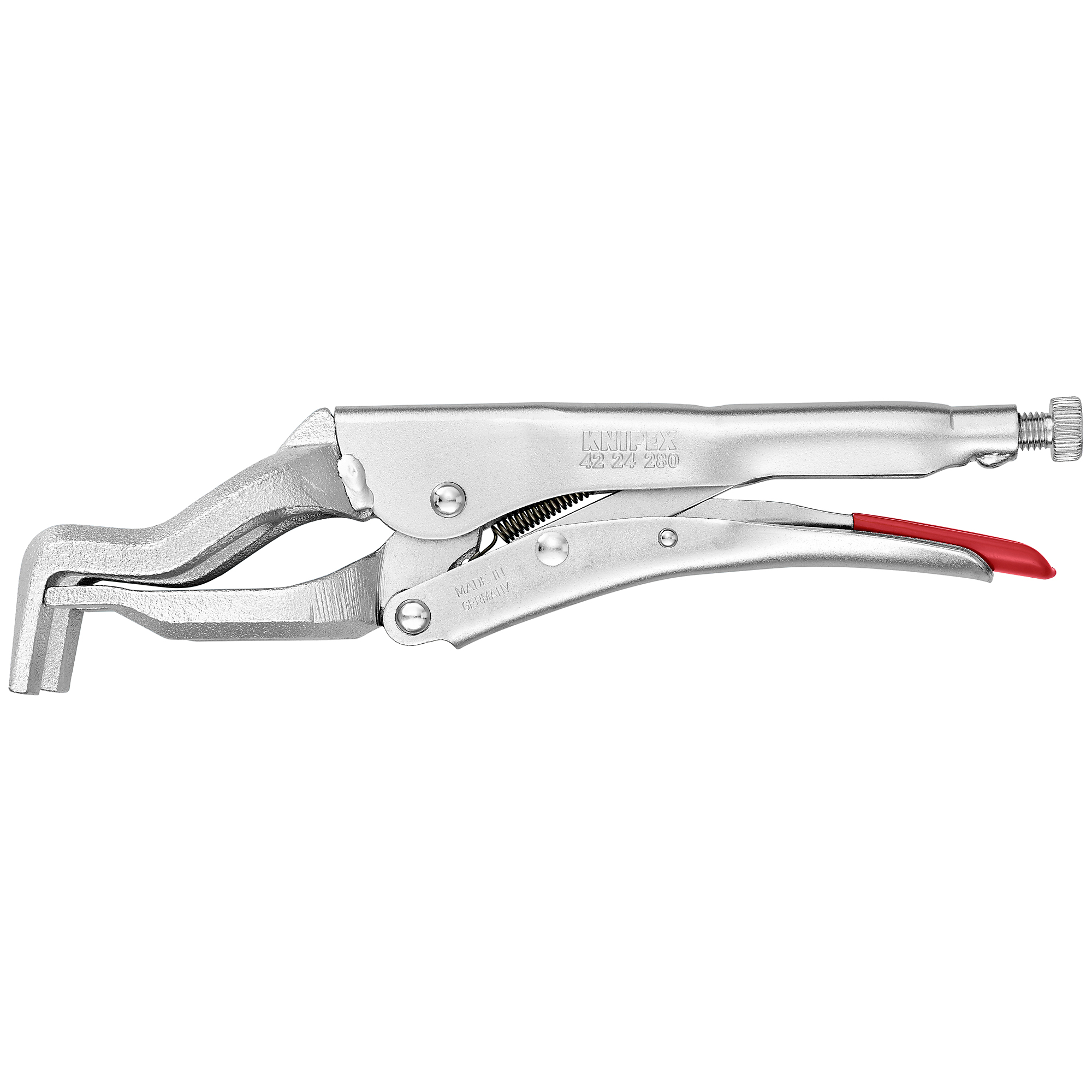 KNIPEX Welding Grip Pliers - 11in., Cast Iron, 2.75in. Jaw Capacity, Model# 42 24 280