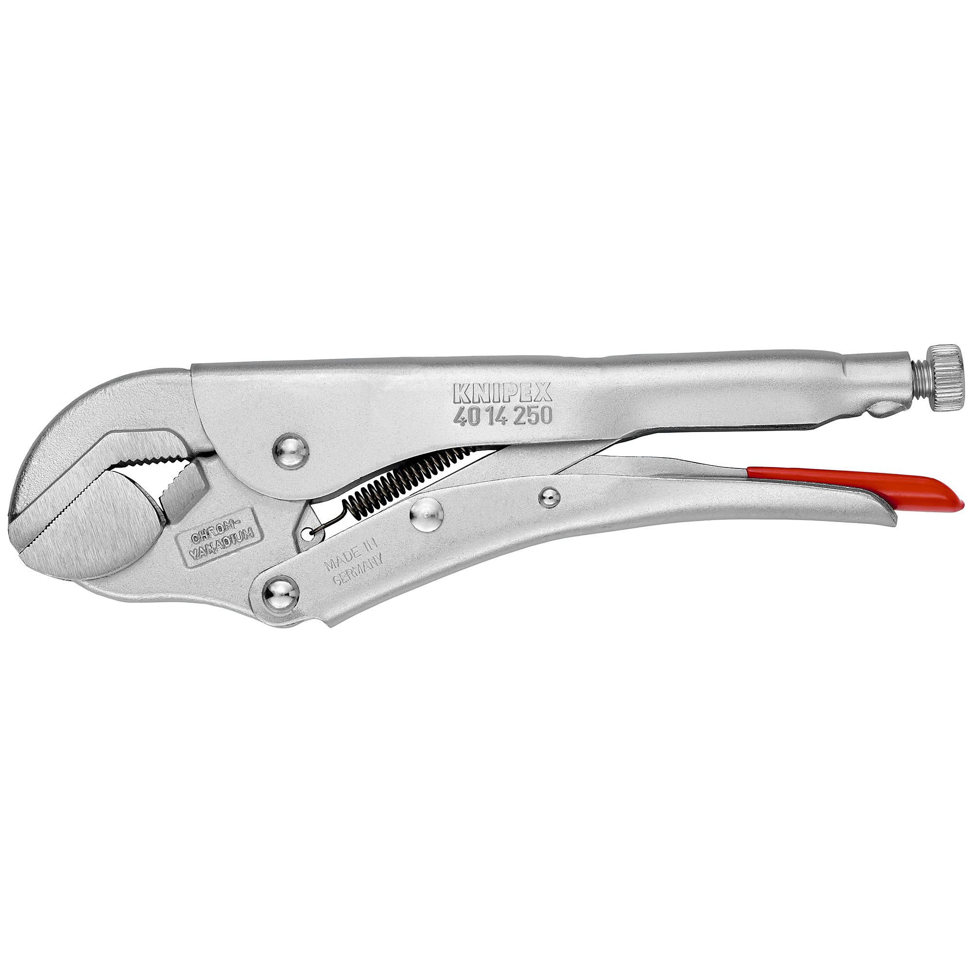 KNIPEX Universal Grip Pliers - 10in., Pivoting Jaw, Steel, 1.781in. Jaw Capacity, Model# 40 14 250