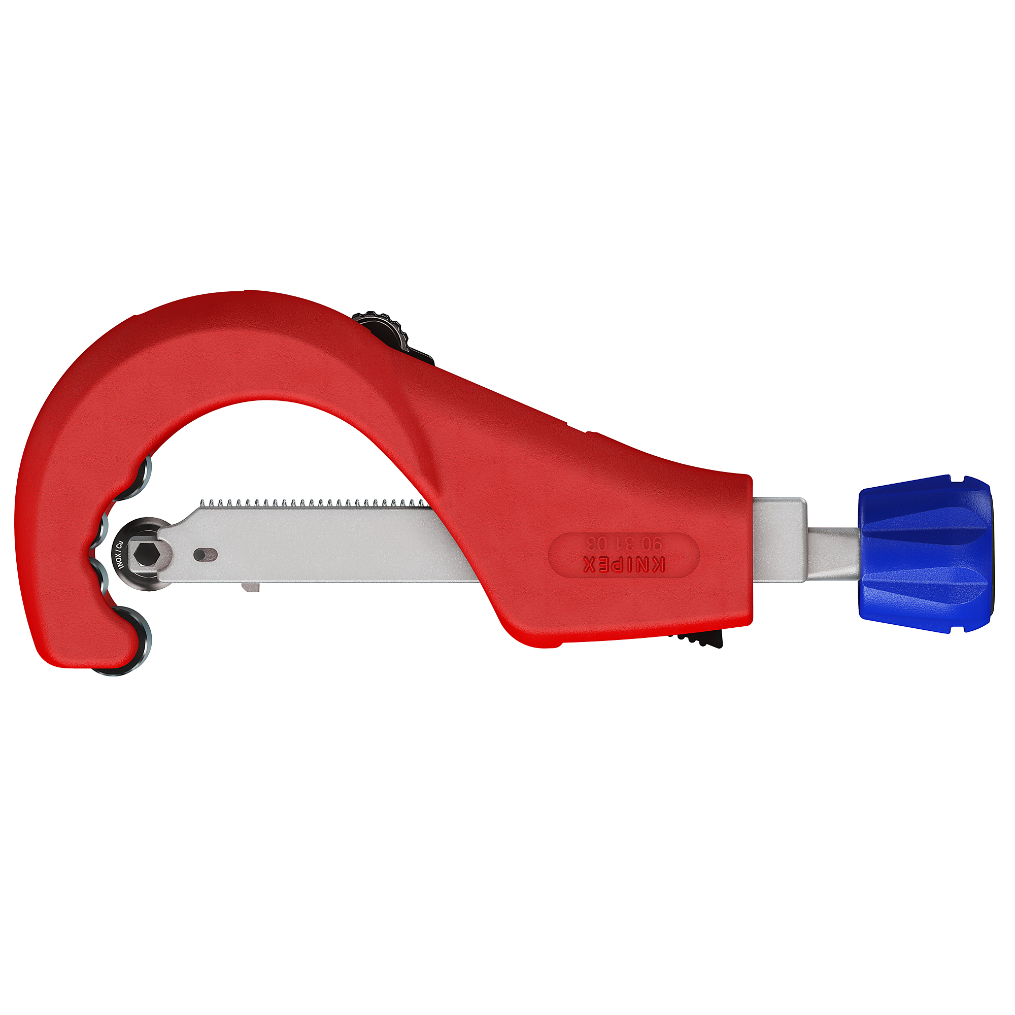 KNIPEX TubiX XL Pipe Cutter - 10.25in., Steel Blade, 3in. Max Diameter, Aluminum Housing, Model# 90 31 03 BKA