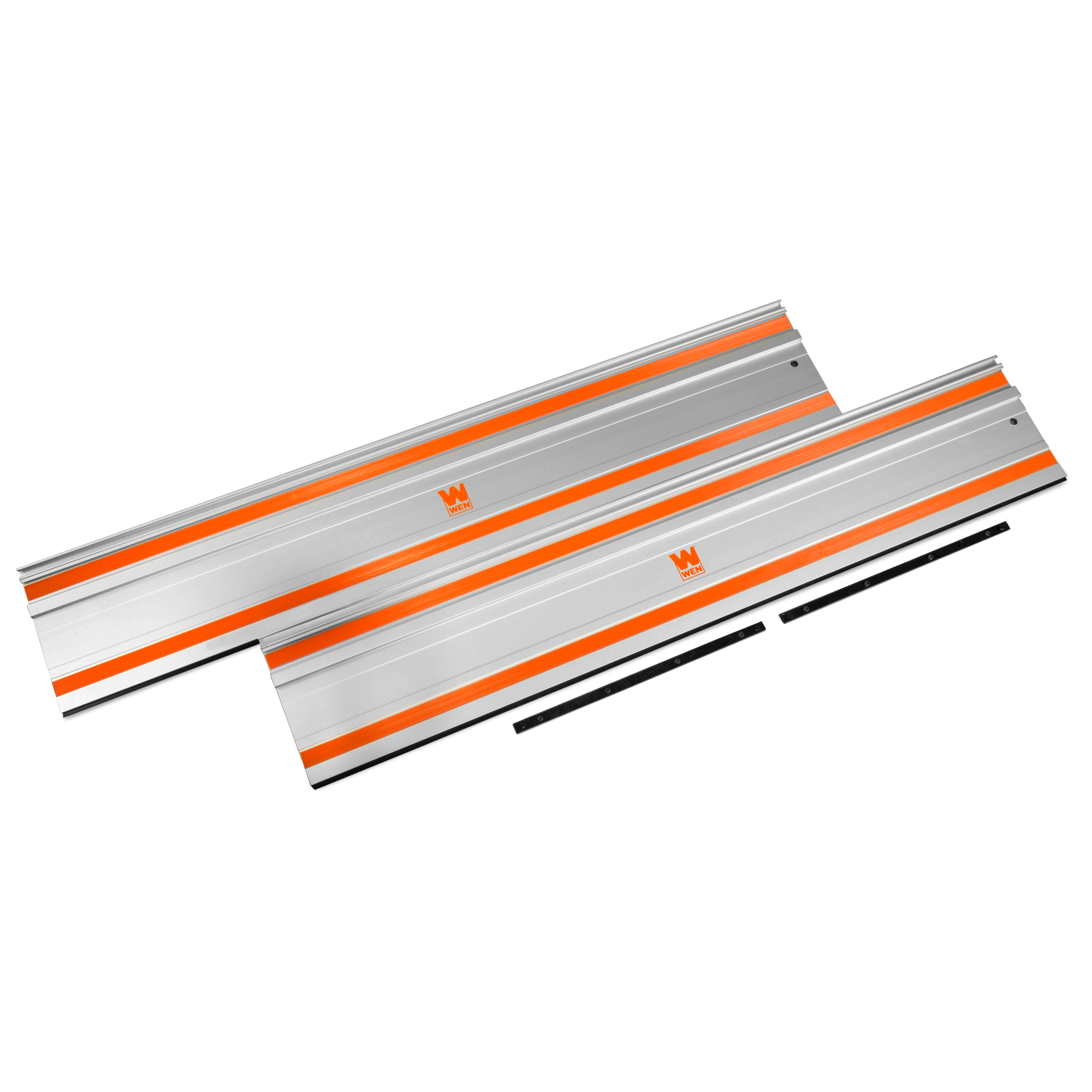 WEN Track Saw Track Guide Rail and Adapters - 110in., Two 55in. Tracks, Sawdust-Controlling Rubber Lip, Model# CT9110