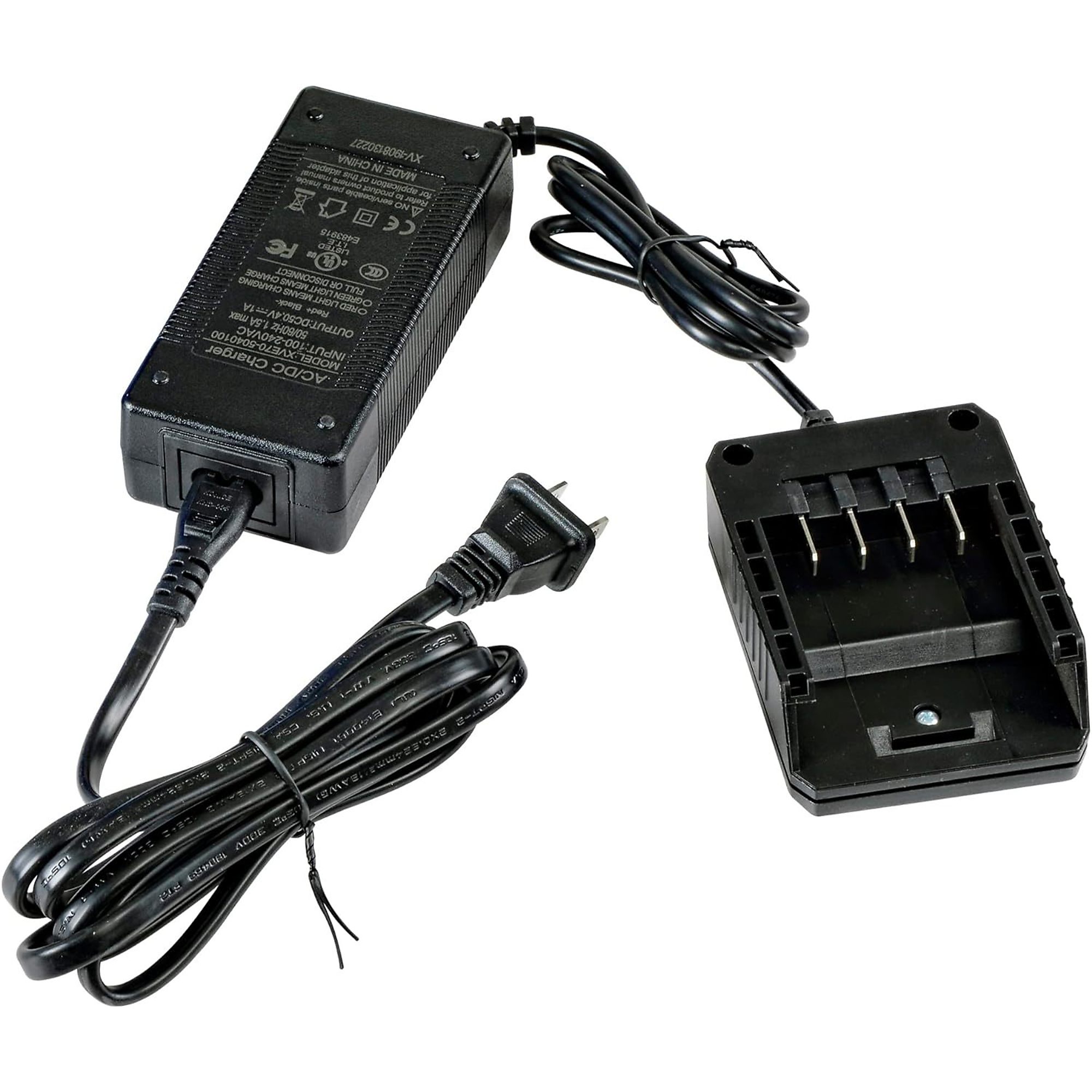 SuperHandy, Battery Charger for 48V 2Ah/4Ah Battieries, Model# TRI-GUT134