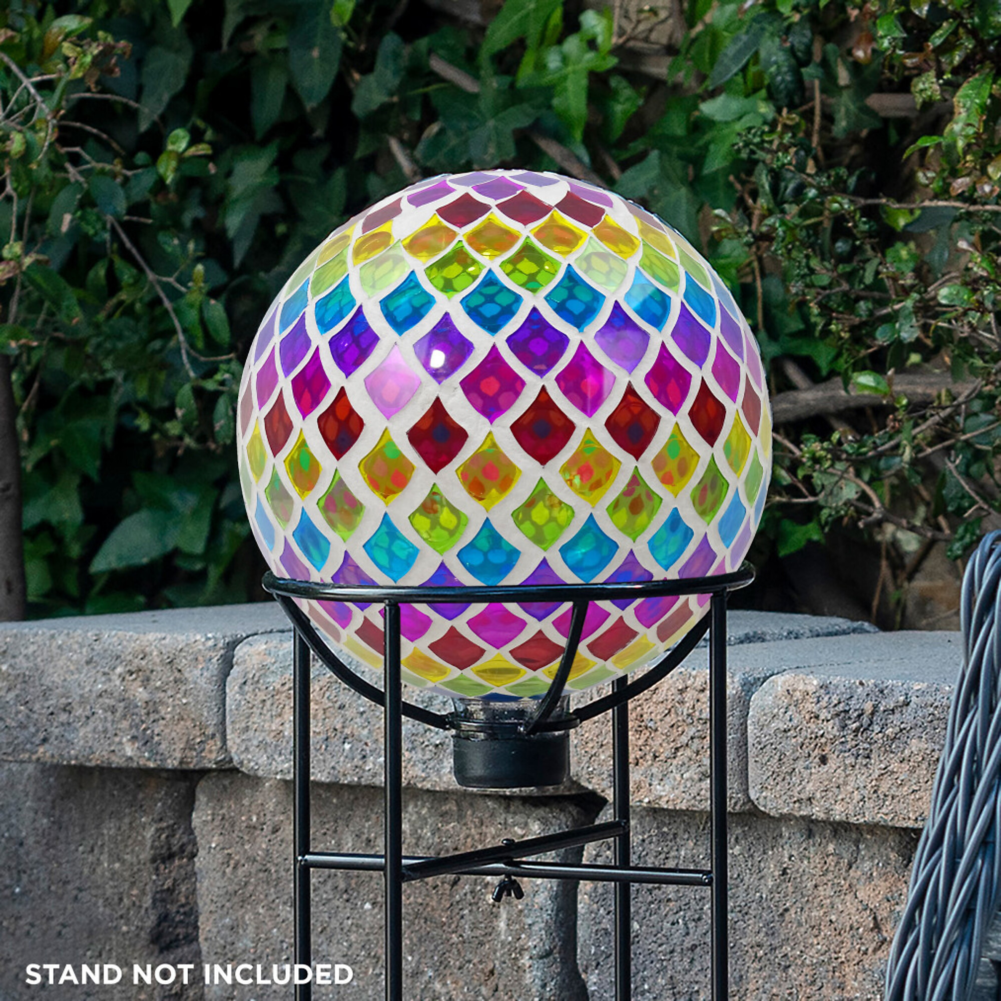 Alpine Corporation | 10 Indoor/Outdoor Glass Gazing Globe - Festive Garden & Yard Décor Accent - Blue