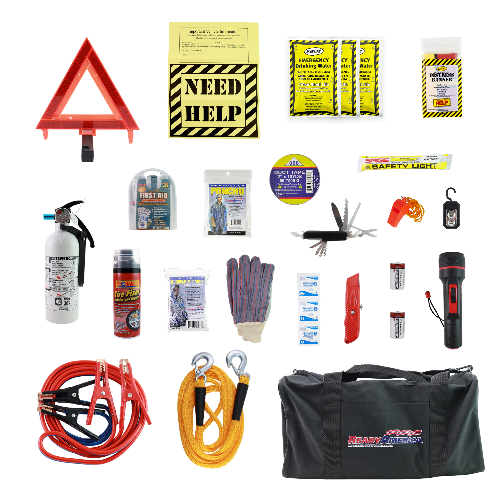 Ready America, Auto Emergency Response Kit, Case Type Bag, Pieces (qty.) 1 Model# 70352