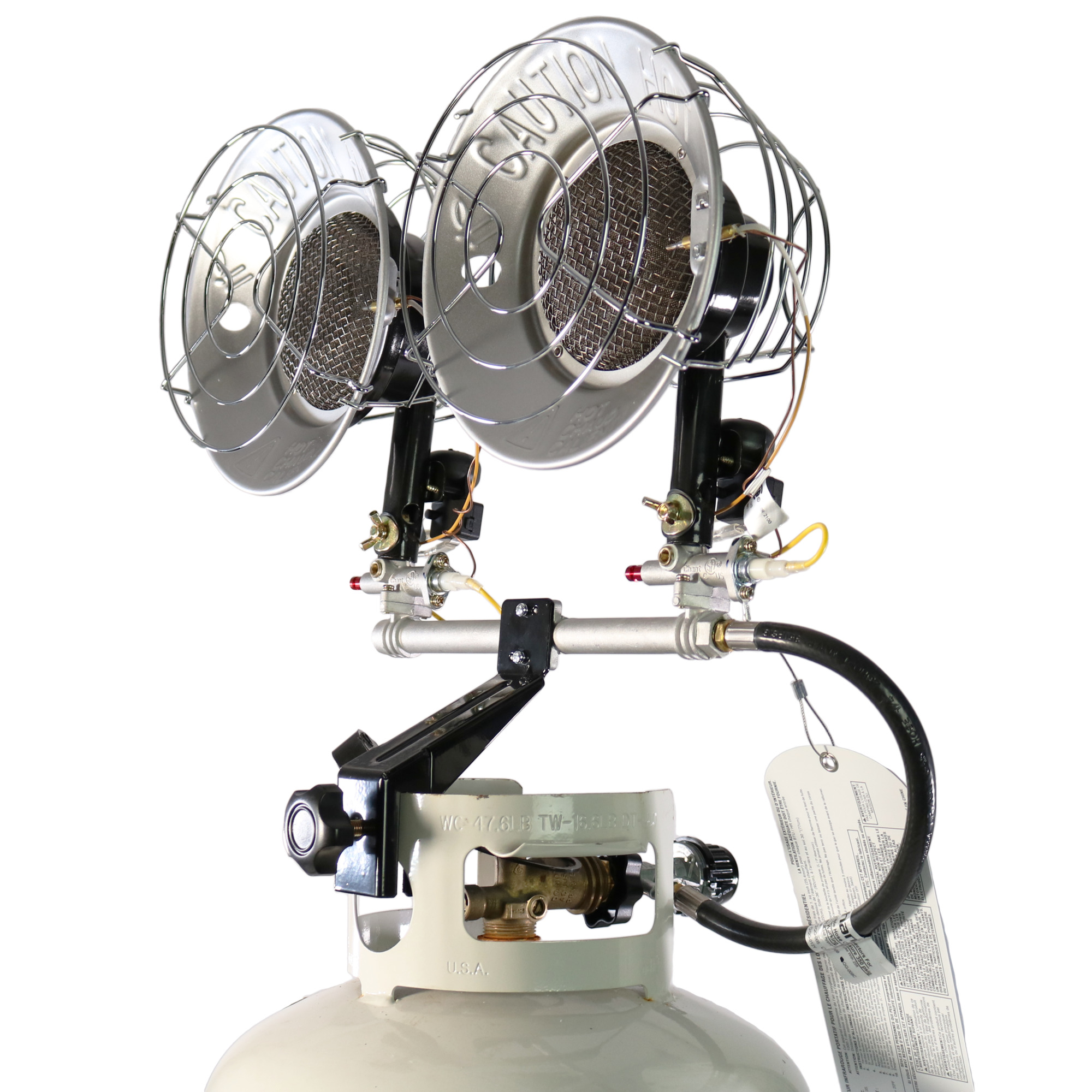 Mr. Heater, Double Tank Top Radiant Heater, Heat Type Radiant, Heat Output 30000 Btu/hour, Model# F242650