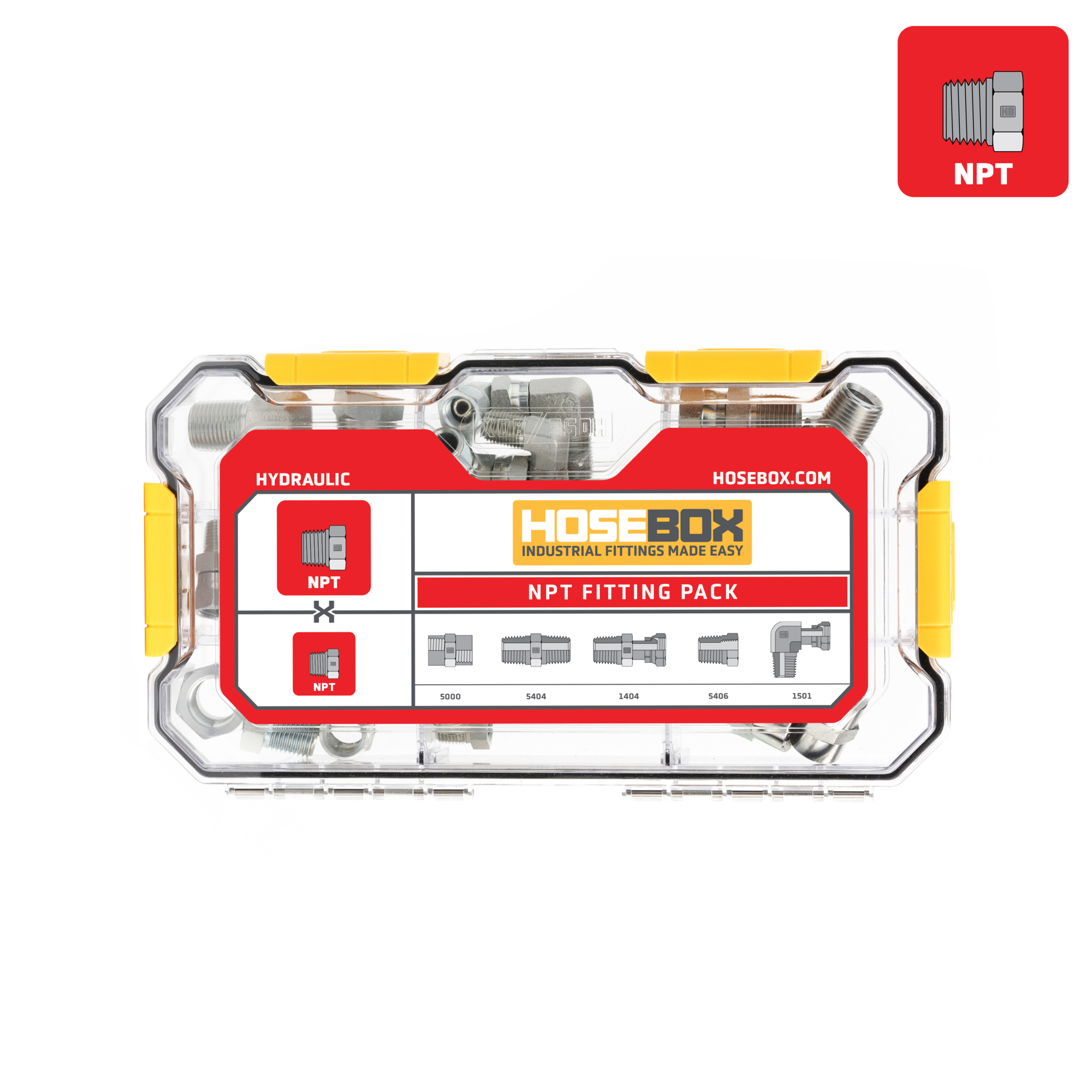 HoseBox, NPT - NPT KIT - 29 Adapters, Fitting Size Other in, Model ...