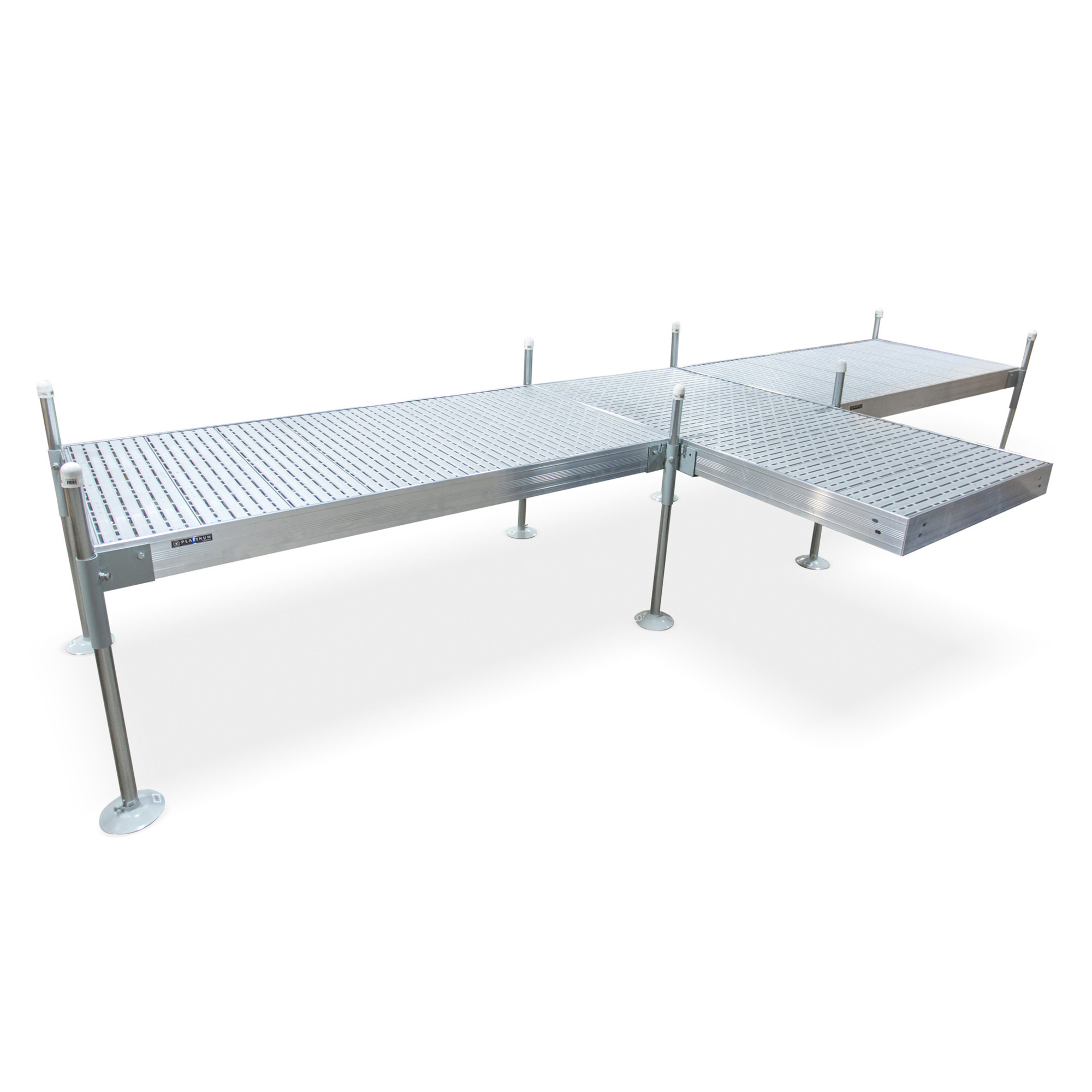 Tommy Docks Platinum Series T-Shaped Dock - 8ft., Aluminum Frame, Titan Decking, Skid-Resistant, Model# TDTAT-40021