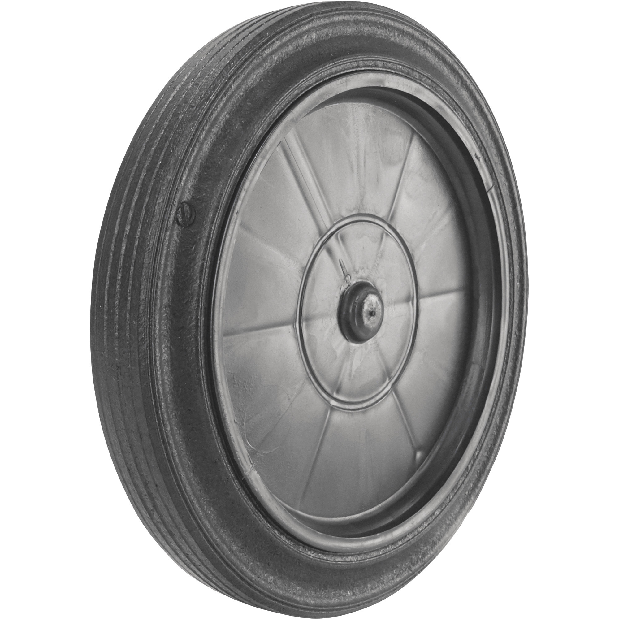 Martin Wheel 12in. Snap-Lock Trash Container Wheel, 5/8in. Bore, Fits 5/8in. Axle, 2in.-3in.L Hub, Model# 687.294.1611S