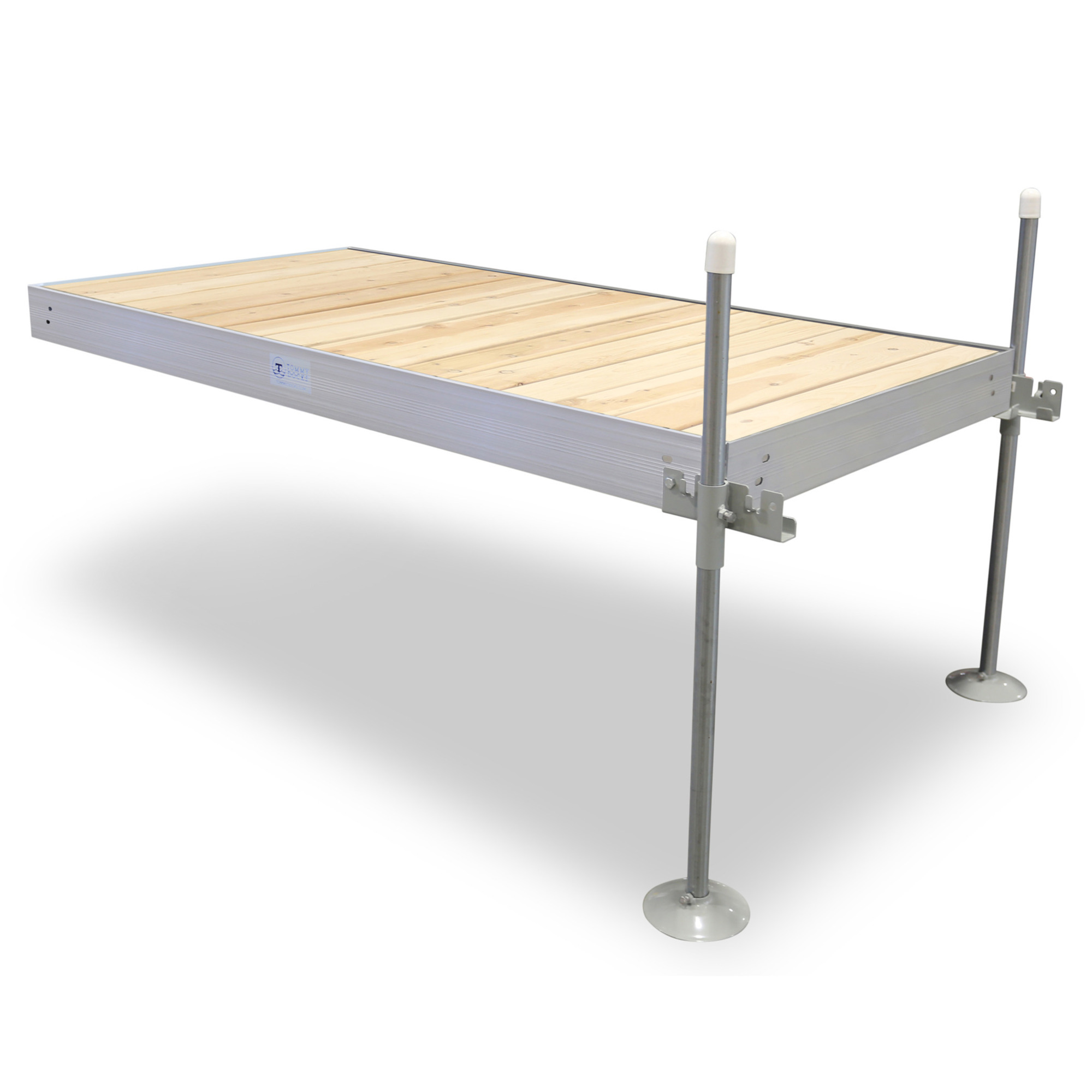 Tommy Docks Aluminum/Cedar Dock Extension - 4ft. x 8ft., Corrosion-Resistant, Model# TDSAC-40009