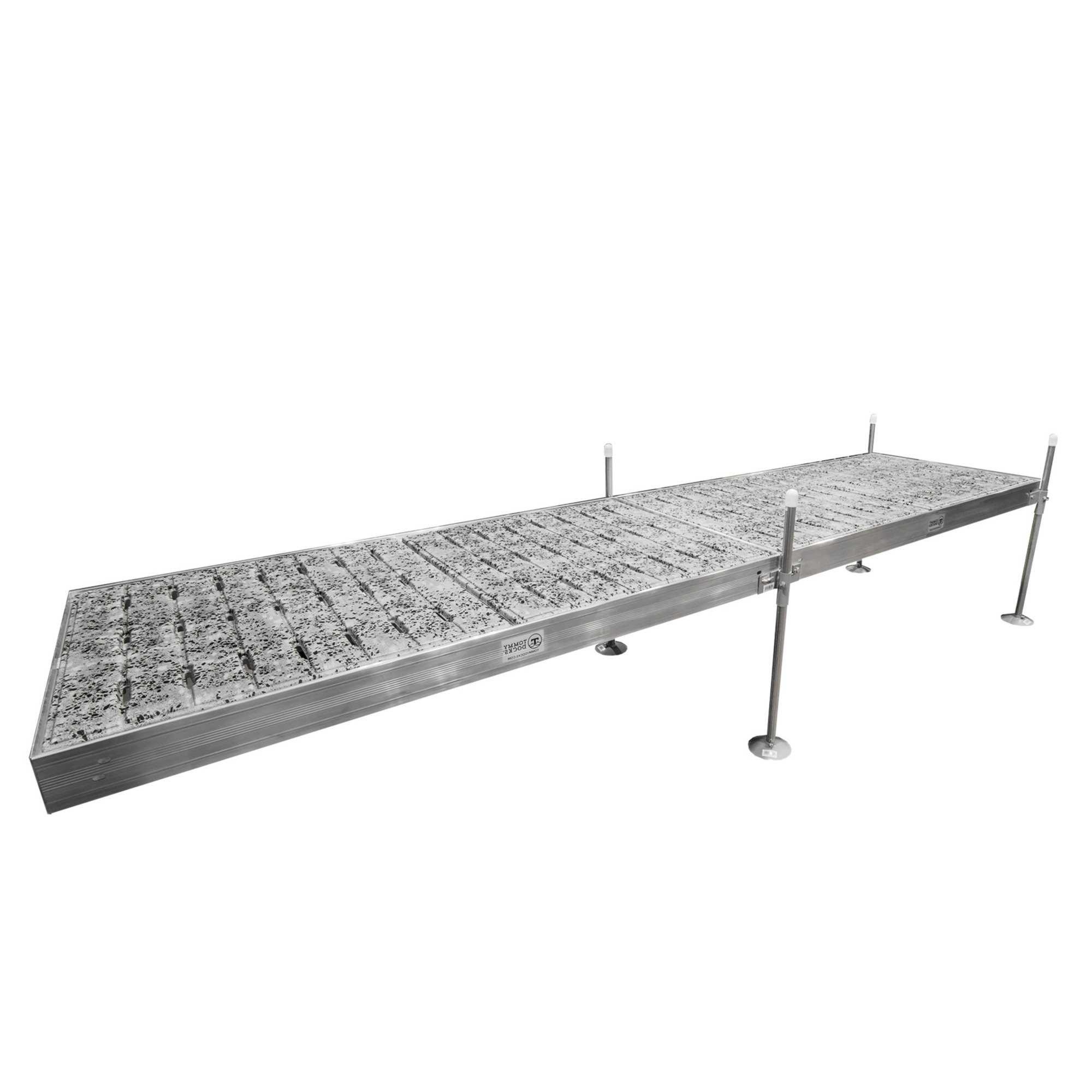 Tommy Docks Straight Terrazzo Aluminum Dock - 16ft., 48in. x 96in., Corrosion-Resistant, Model# TDSADT-40016