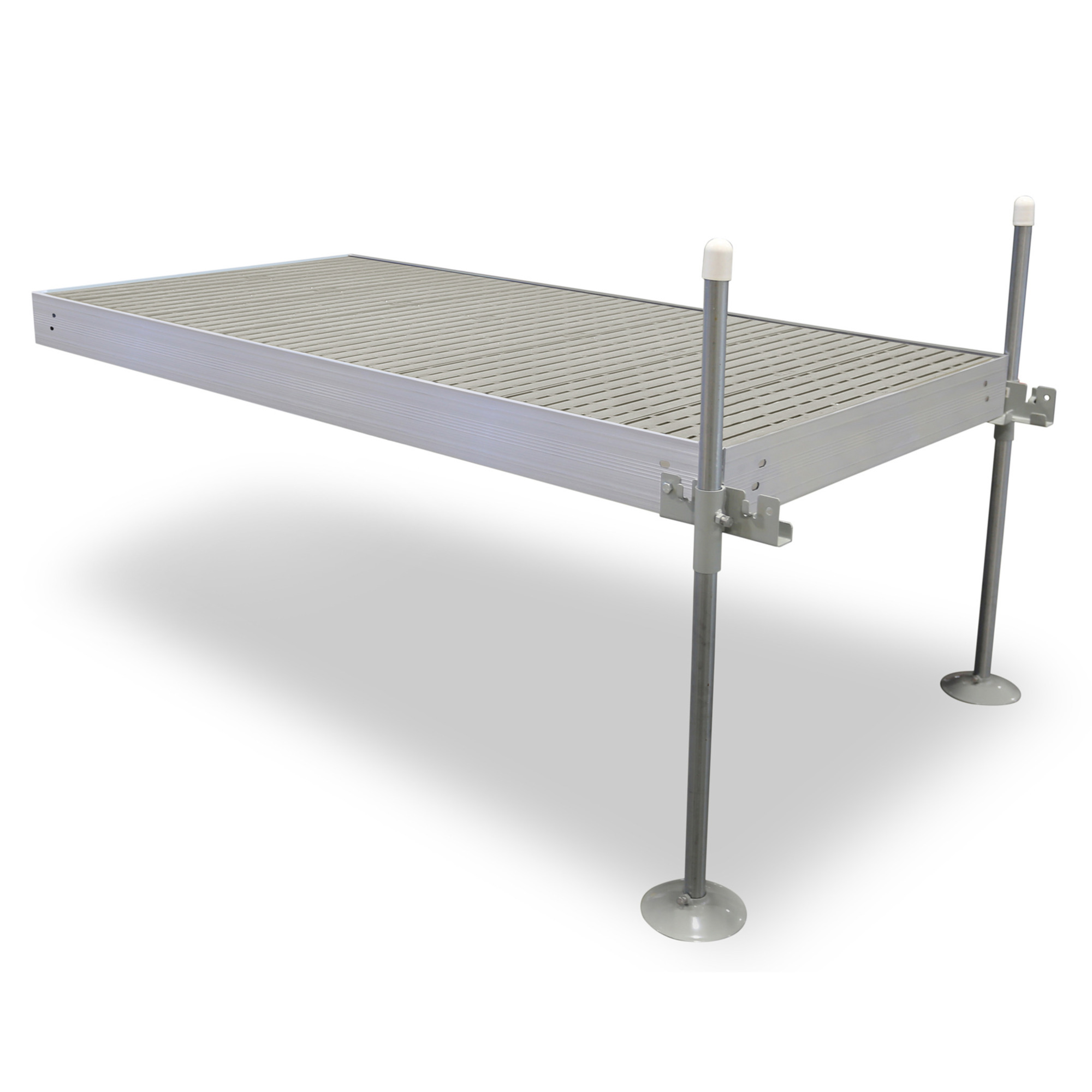 Tommy Docks Platinum Titan Dock Extension - 8ft. x 4ft., Aluminum Frame, Gray Titan Decking, Model# TDSAT-40009