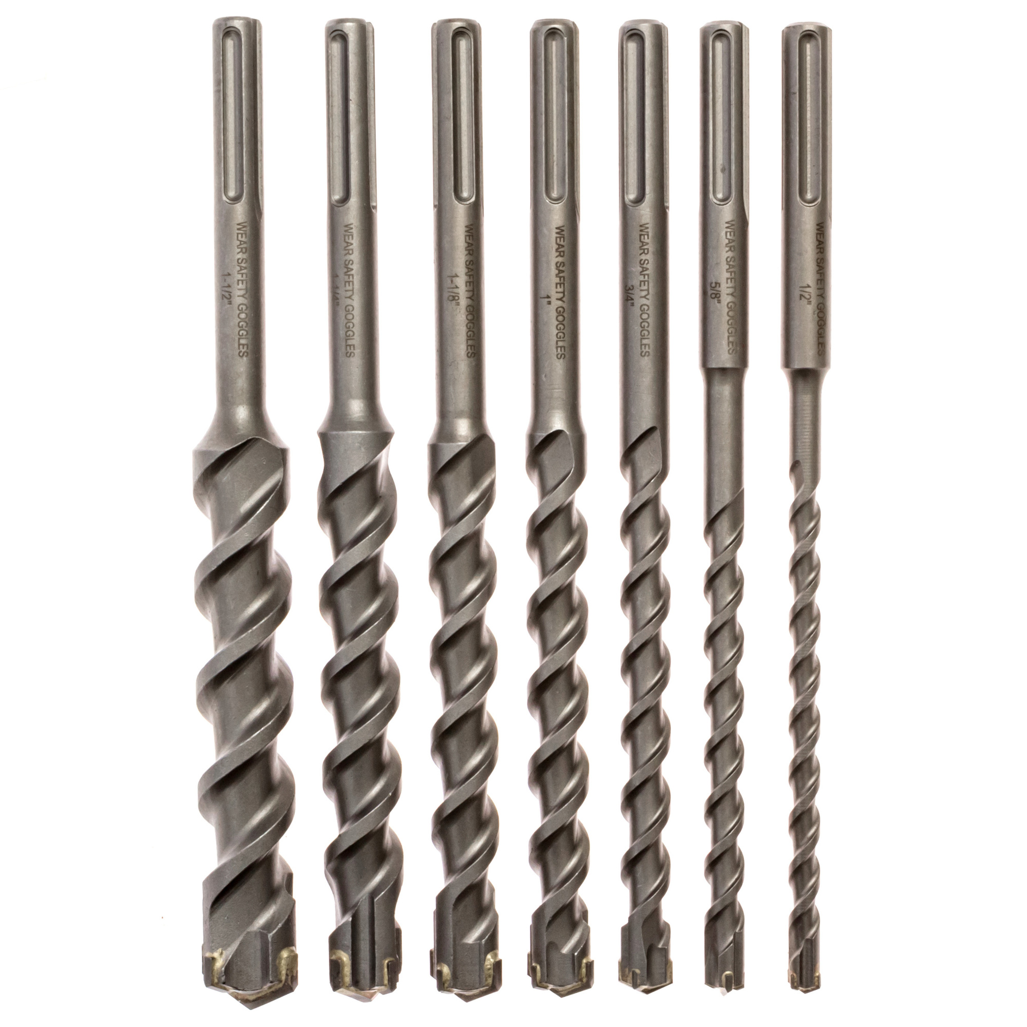 KATEYA, Carbide Tipped Bit, SDS Max, 7 Piece Set, Included (qty.) 7 Model# CTB7SM1
