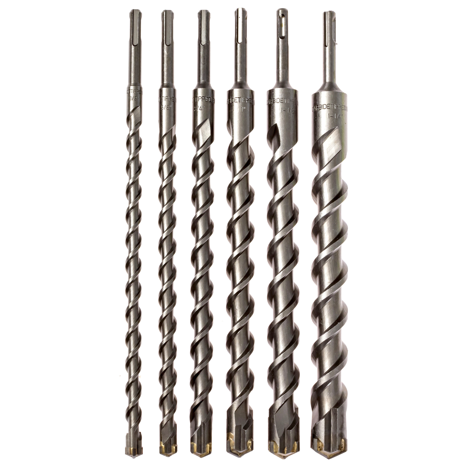 KATEYA, Carbide Tipped Bit, SDS Plus, 6 Piece Set, Included (qty.) 6 Model# CTB6SP1