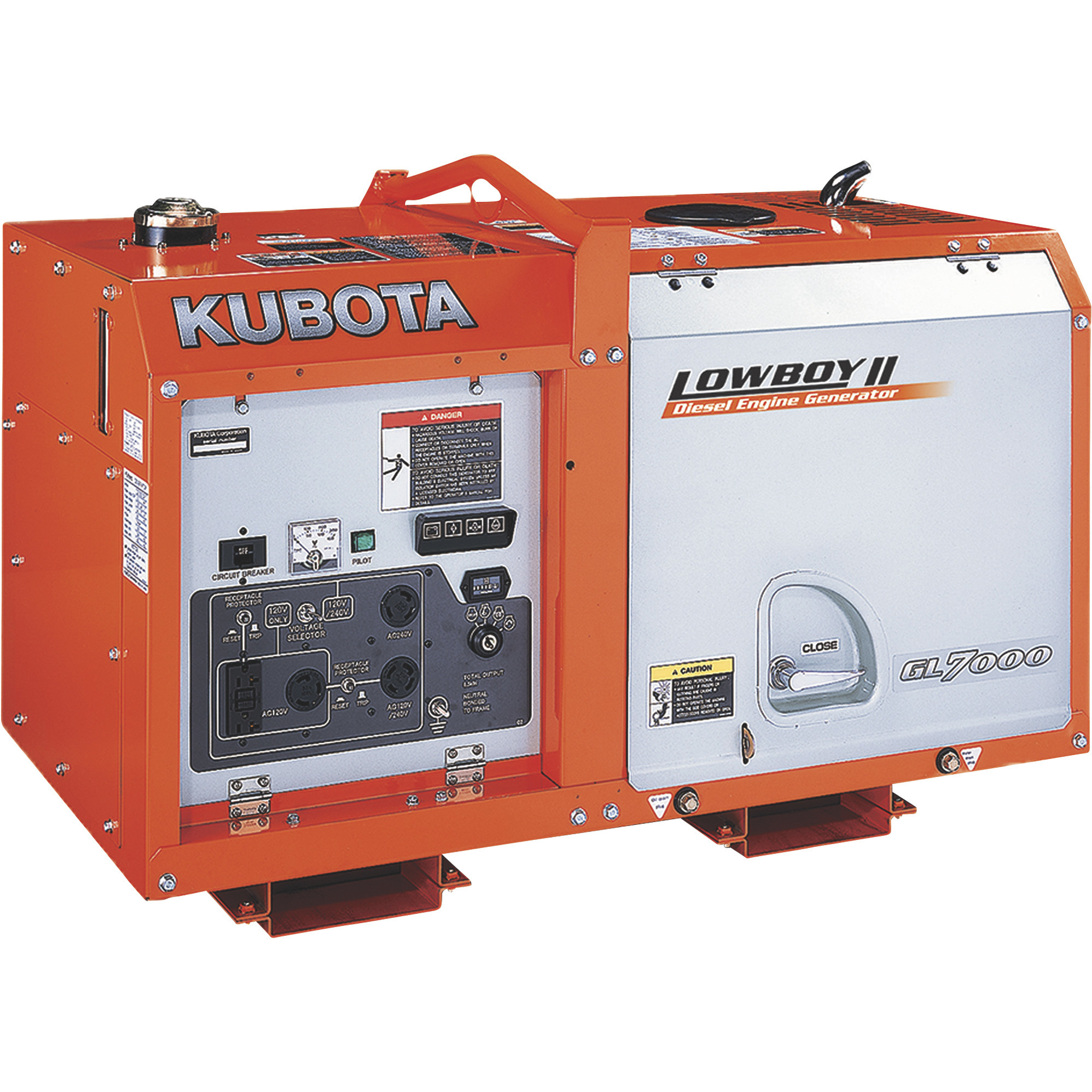 Kubota Lowboy II Diesel Generator, 7kW, Model# G3102-00000