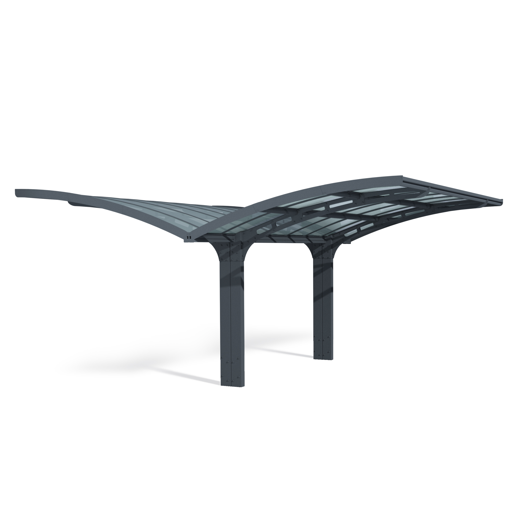 Canopia Arizona Breeze Double Carport, 194in.W x 107in.H, Wing-Style, Polycarbonate, Model# 704985