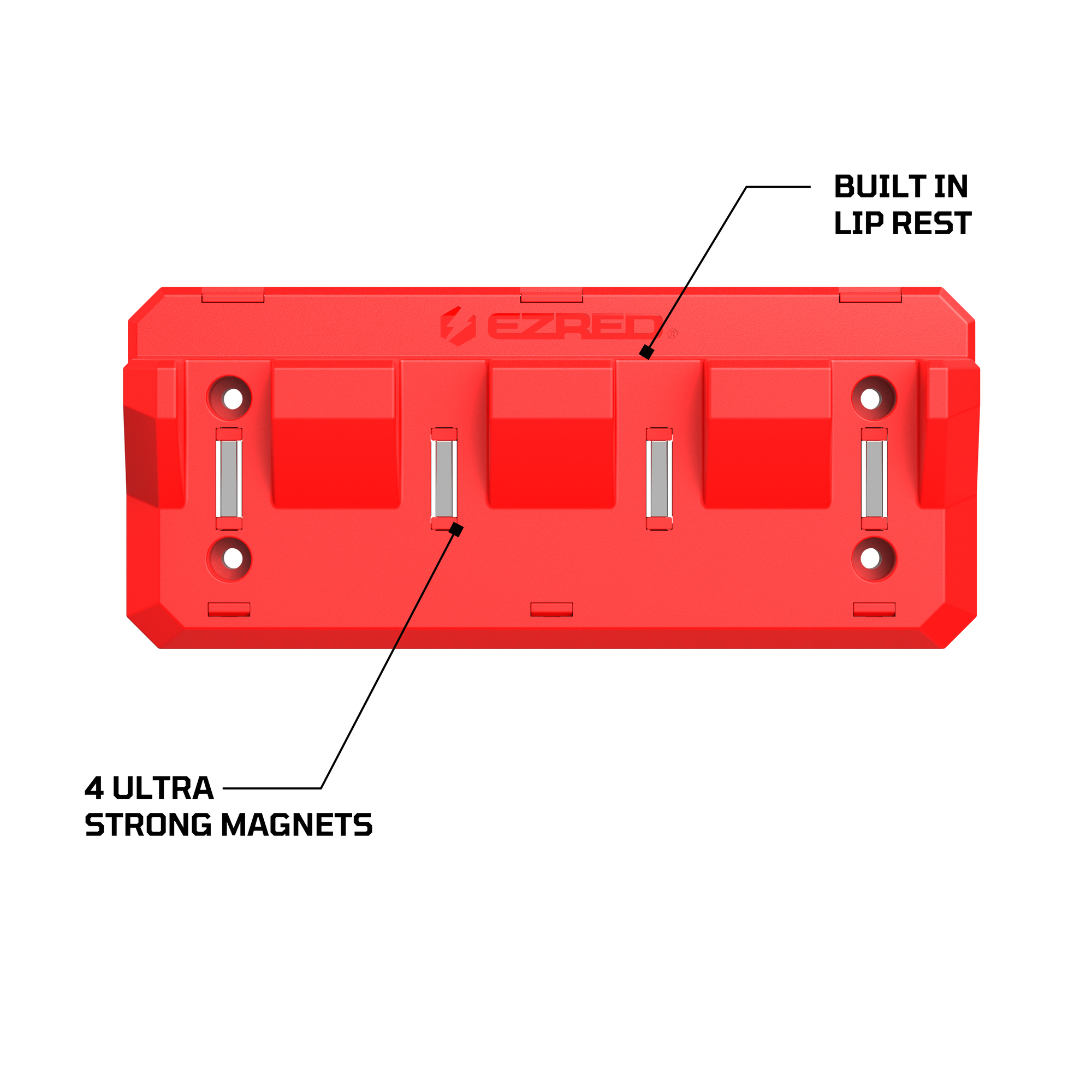 EZRED, Flexible 4-slot Magnetic pry bar holder, Model# EZPB4-R ...