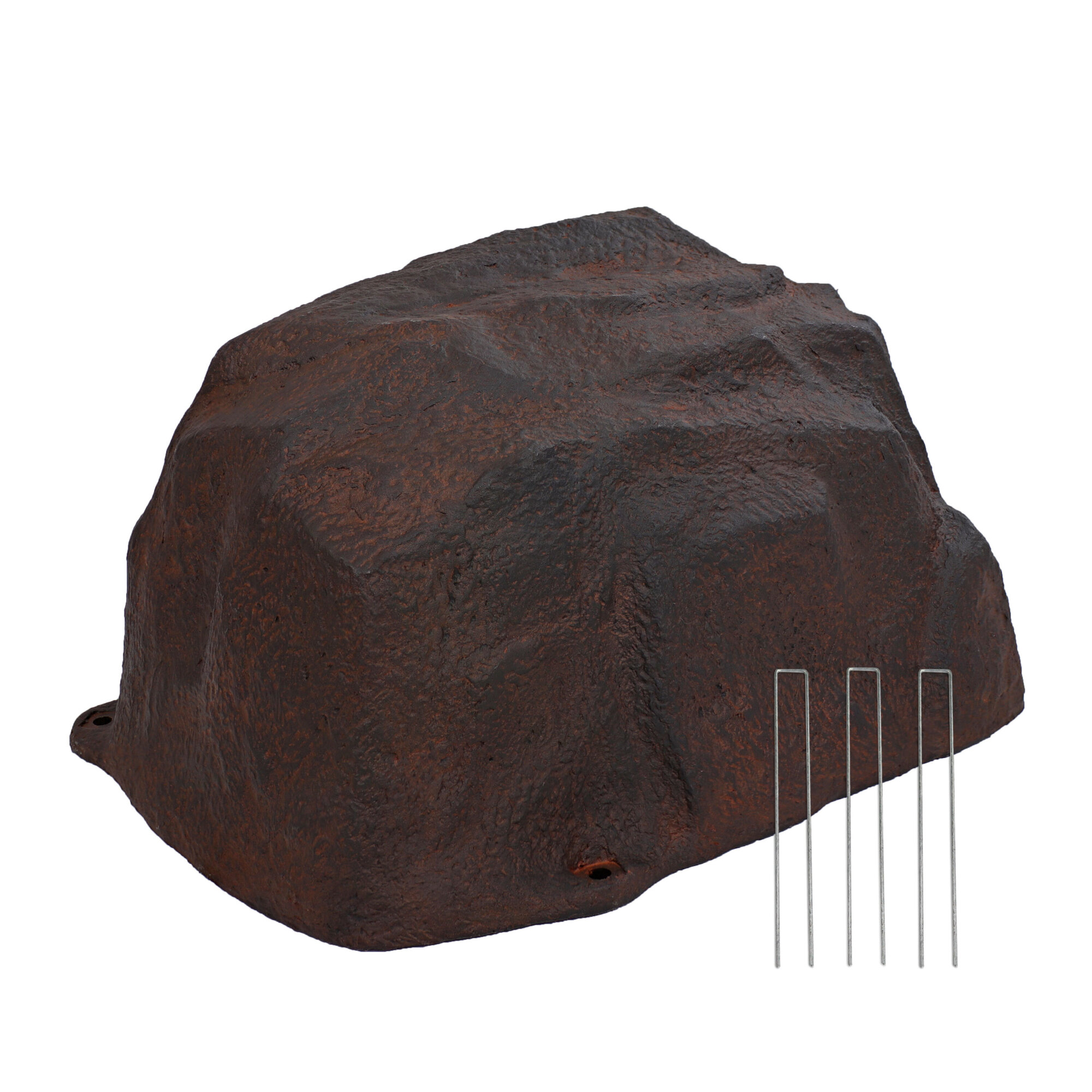Sunnydaze Decor Low-Profile Landscape Rock - 22.75in. x 19.5in. x 14in., Brown, Weather-Resistant, Model# DG-523-COMBO