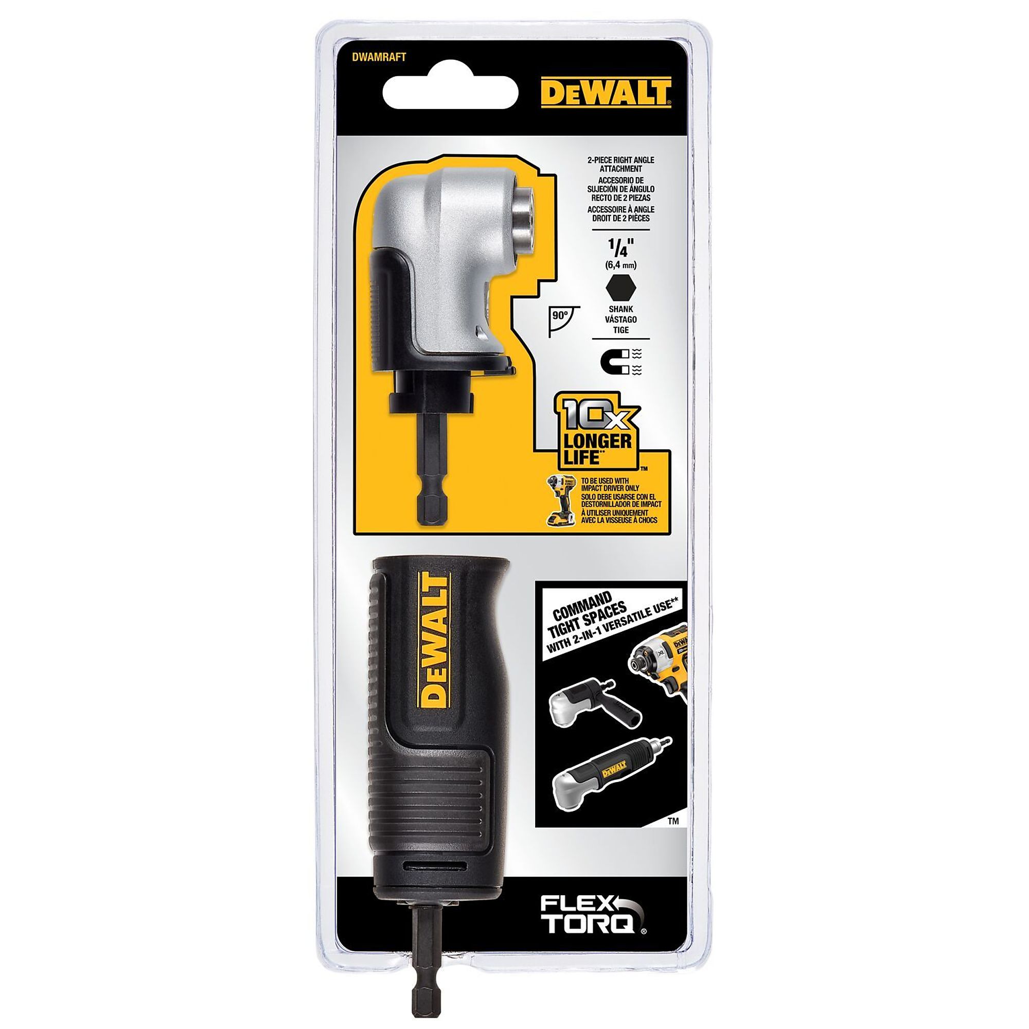 DEWALT Right Angle Drill Adapter, 2in., Model# DWAMRAFT