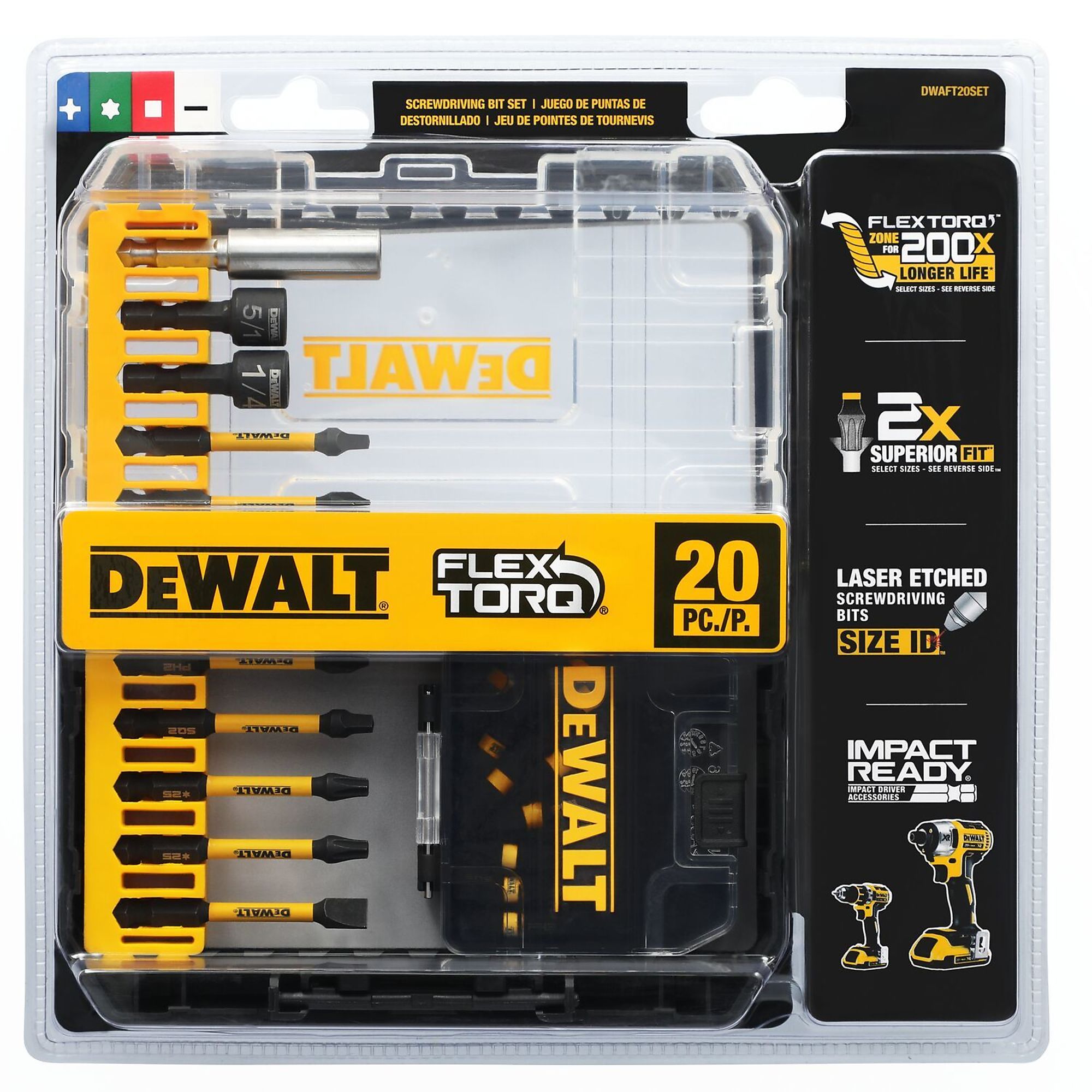 DEWALT Impact Ready 20-Piece Impact Driver Bit Set DEWALT Impact Ready 20-Piece Impact Driver Bit Set