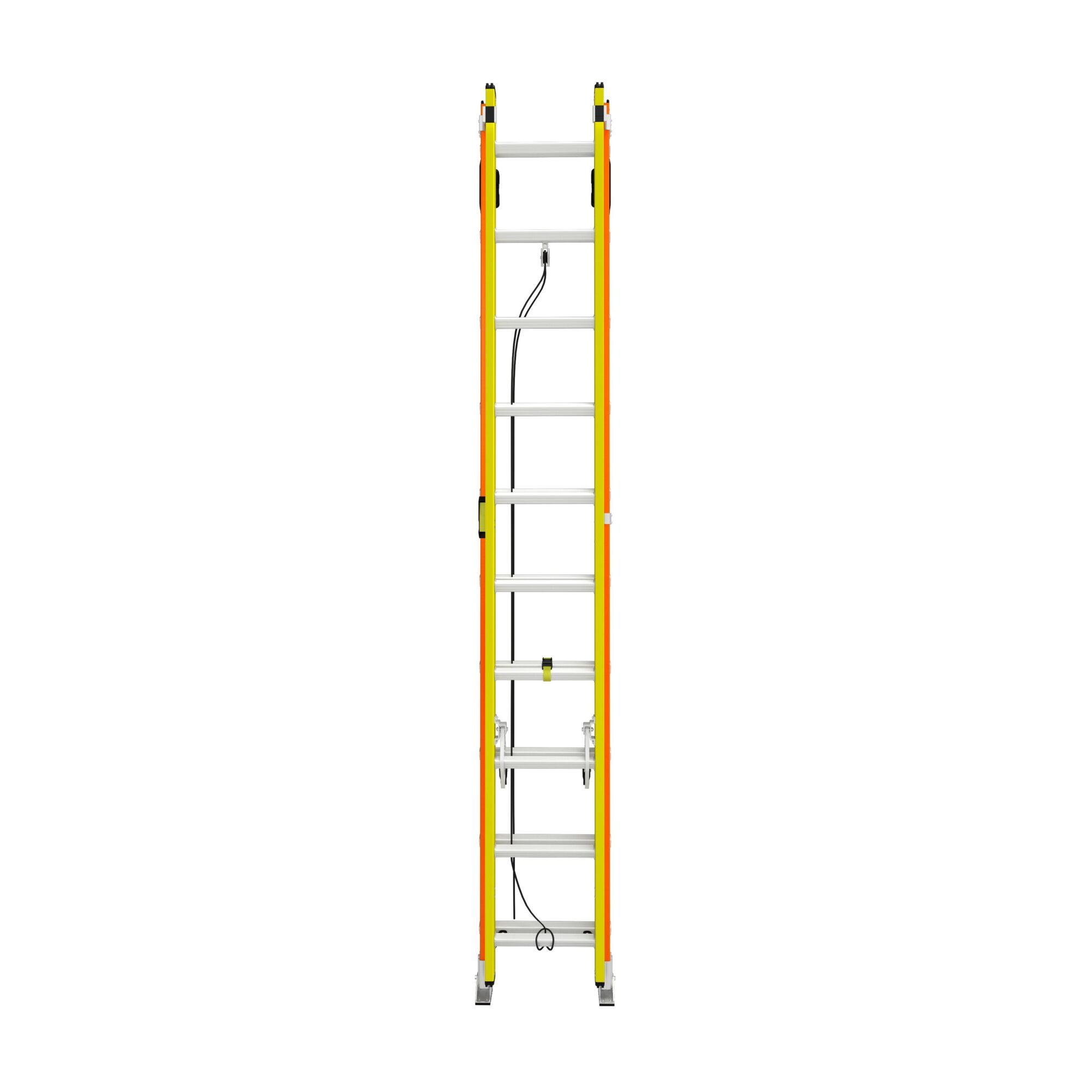 Werner, 20ft. GlideSafe Fiberglass Ext Ladder, Type 1A, Material Fiberglass, Model# T6220-2GS