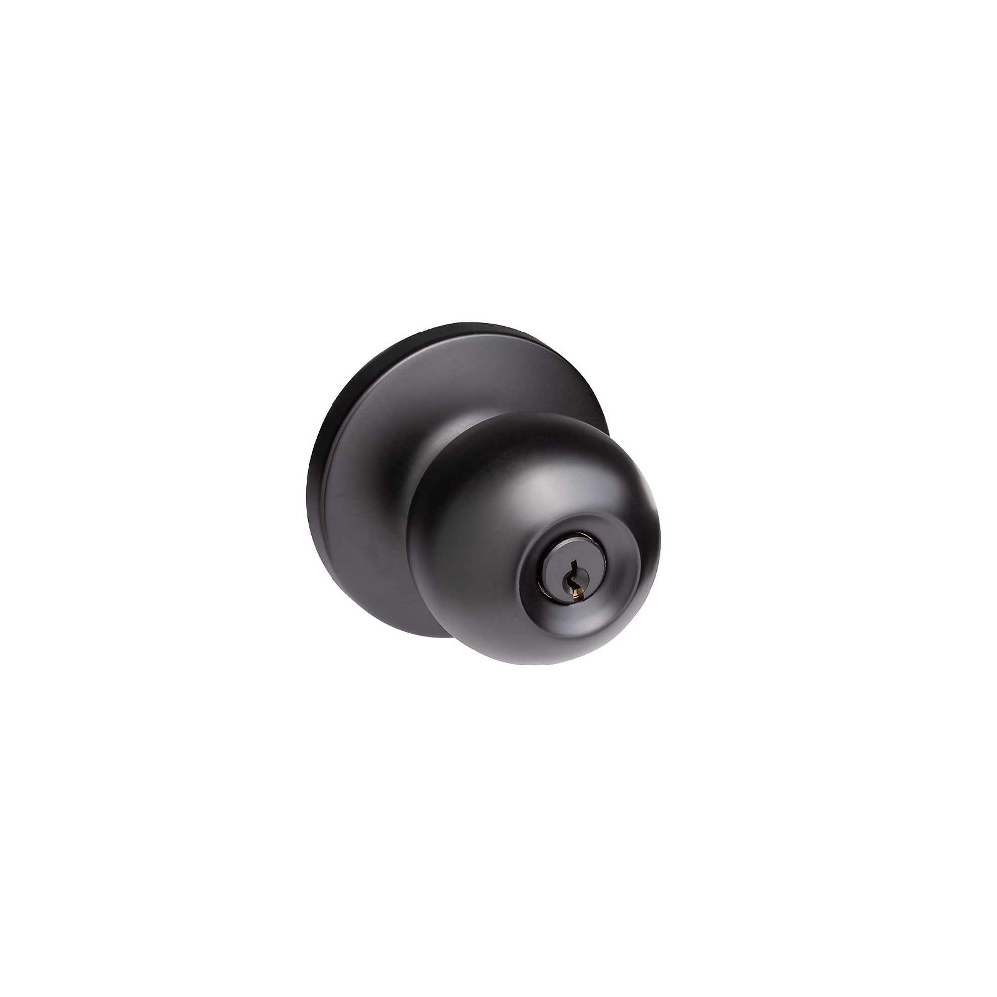 Trans-Atlantic, Oil Rubbed Bronze Storeroom Ball Knob with Lock for Panic Devices, #ED-BKL580-US10B
