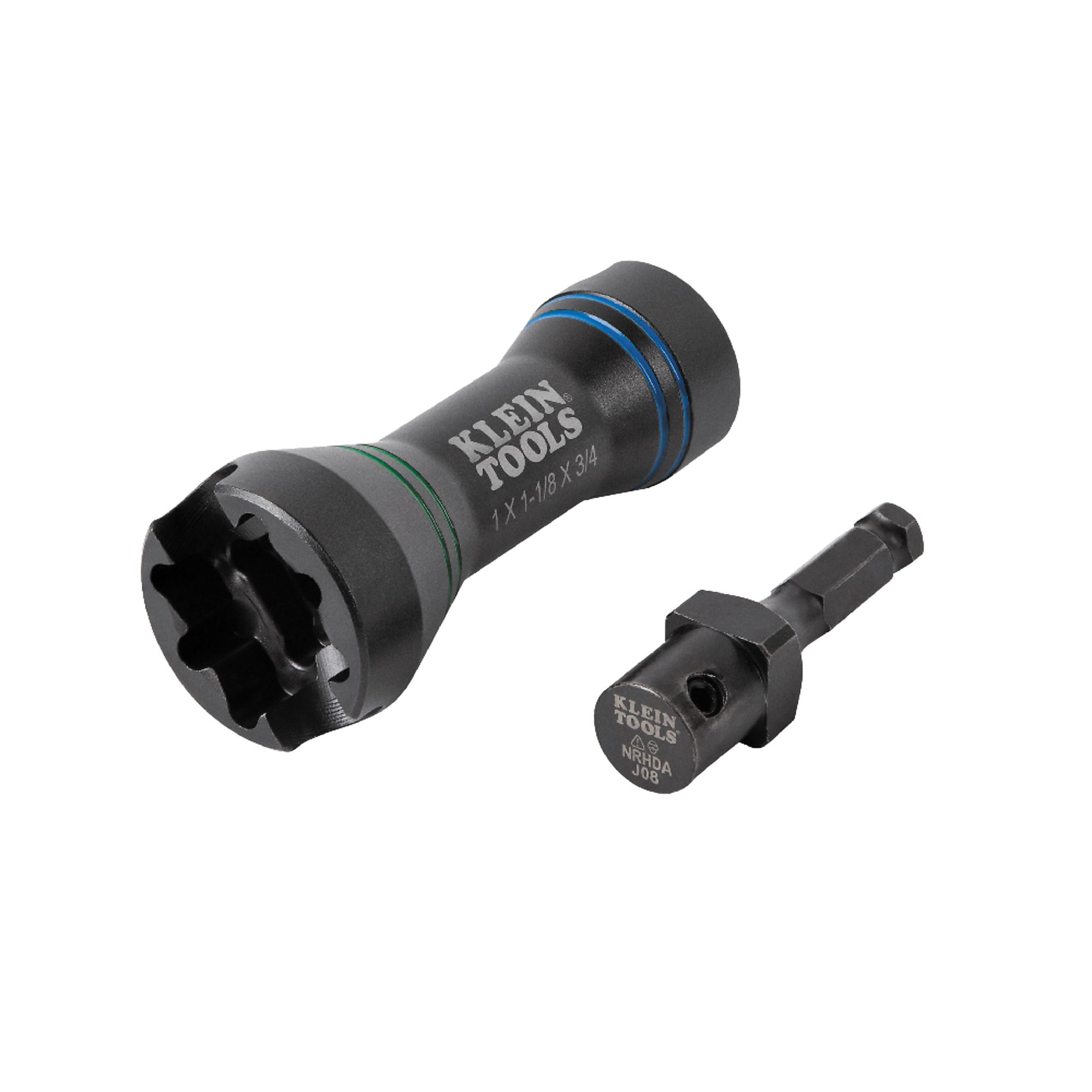 Klein Tools, 5in.-1 Mini Impact Socket, Pieces (qty.) 2 Model# NRHDM