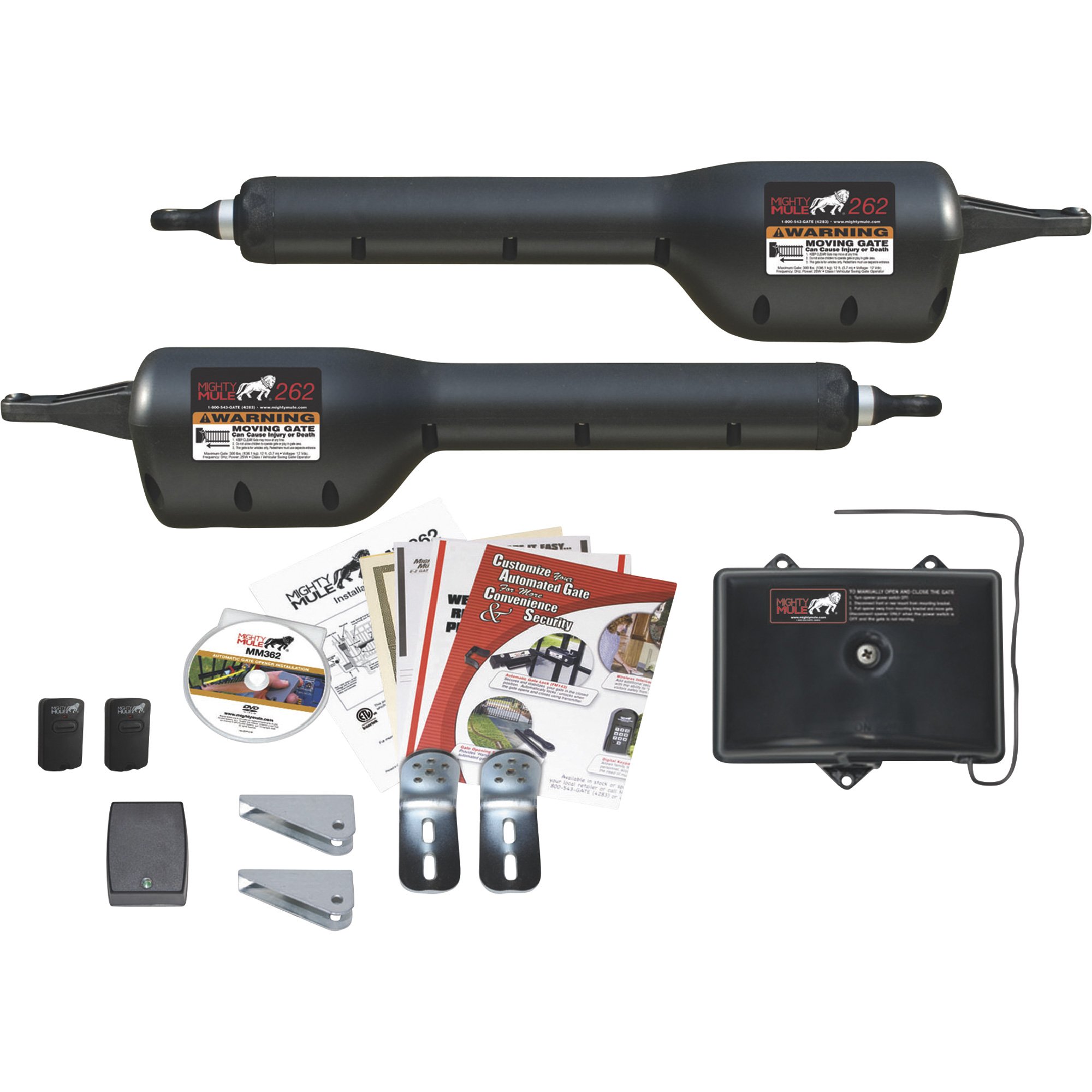 Mighty Mule Medium-Duty Dual Swing Gate Opener — Model# MM262