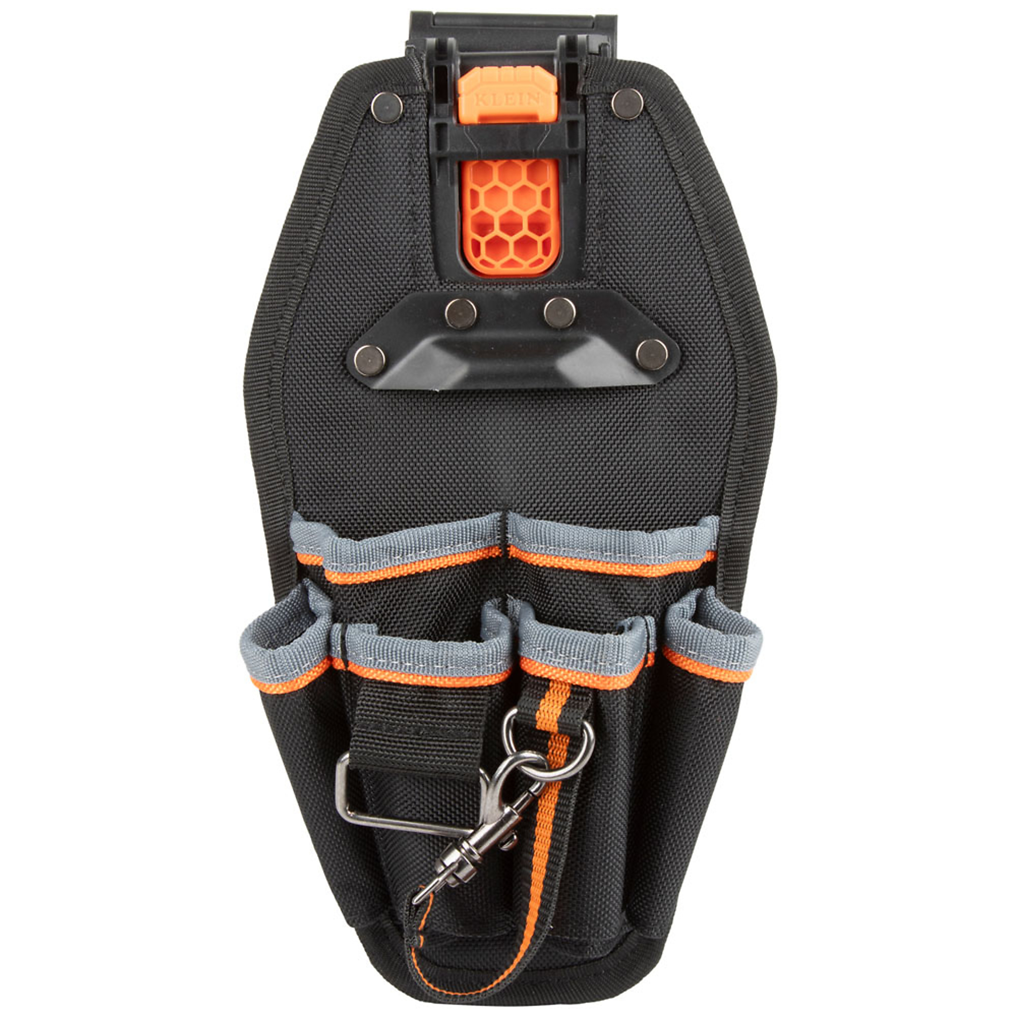 Klein Tools, MODbox 6-Pocket Tool Pouch, Color Black, Pockets (qty.) 6 Material Nylon, Model# 55830MB