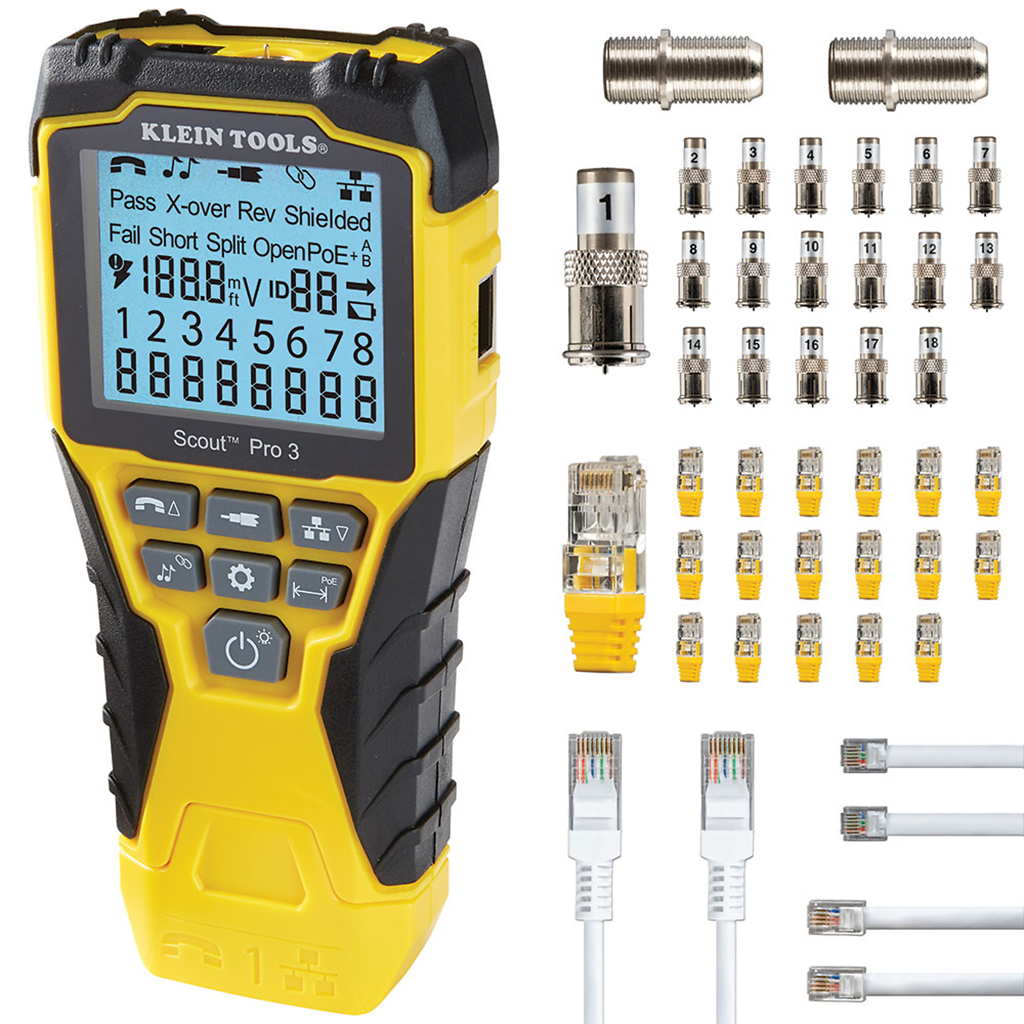 Klein Tools, Scout Pro 3 Tester with Locator Remote Kit, Model# VDV501-852