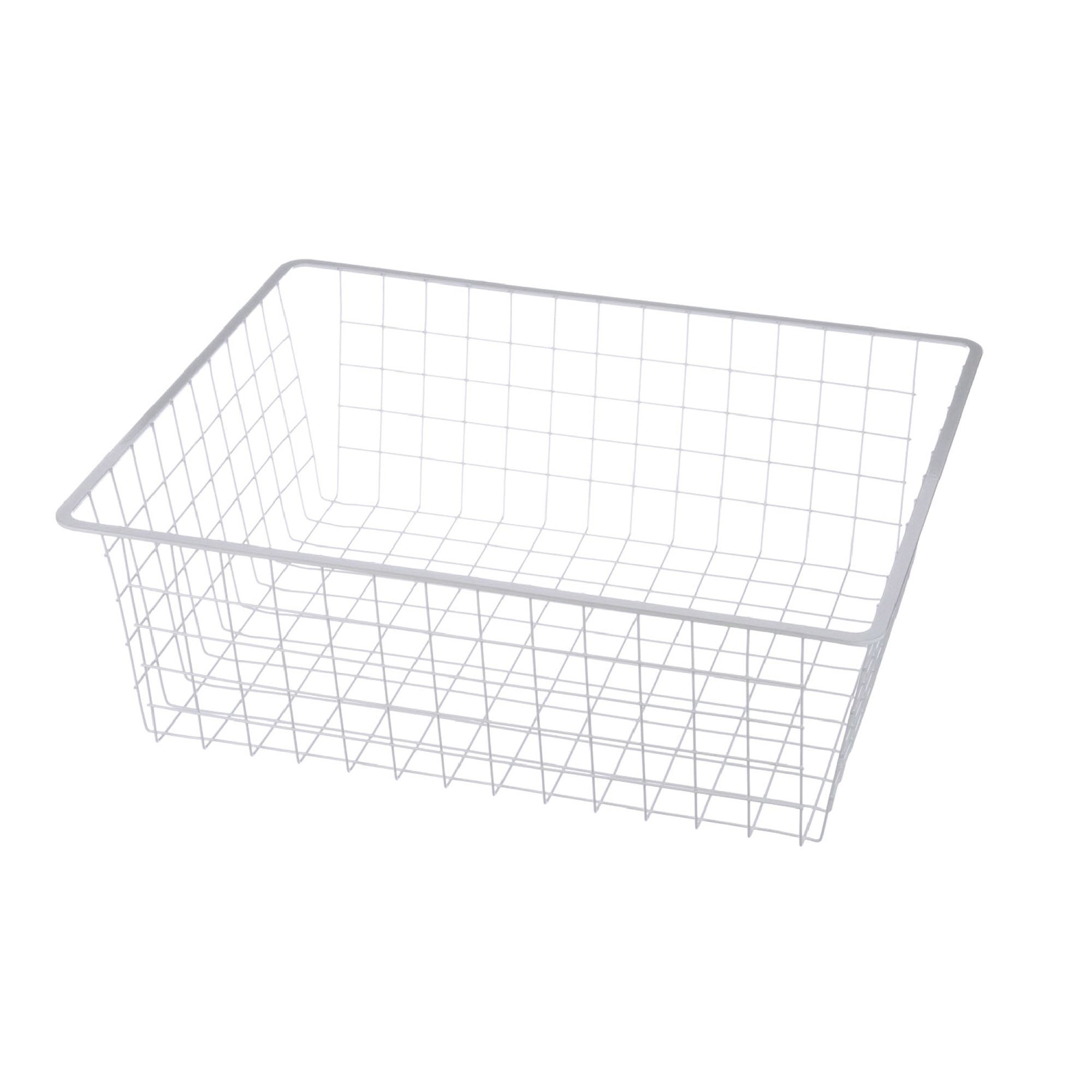 Marlin Wire Tote Basket — White