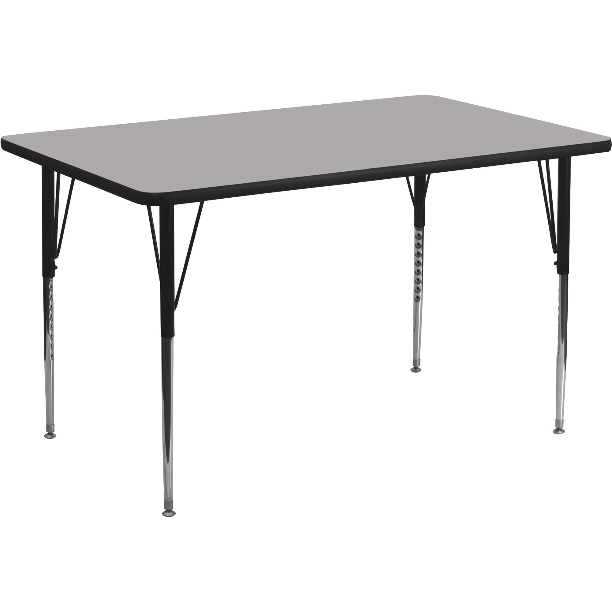 Flash Furniture Rectangular HP Laminate Activity Table with Height Adjustable Legs — 30in. x 60in.