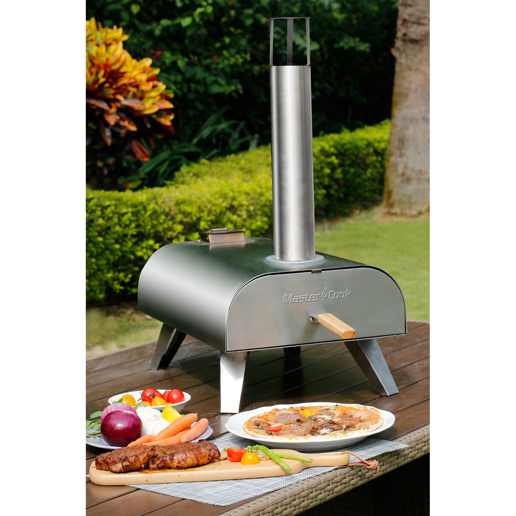 Mastercook Mastercook, Stainless Steel Pellet Pizza Oven