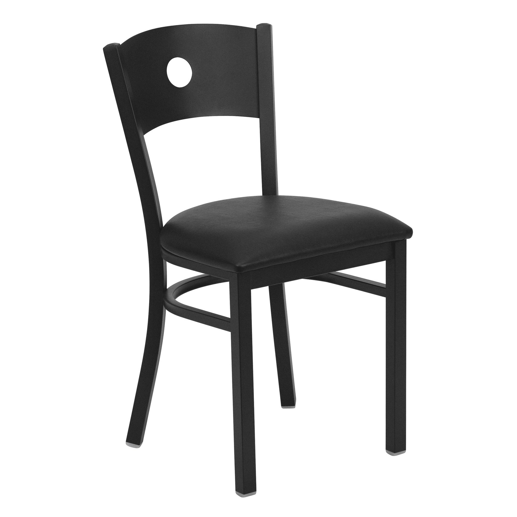 Flash Furniture Metal Chair with Circle Cutout Back