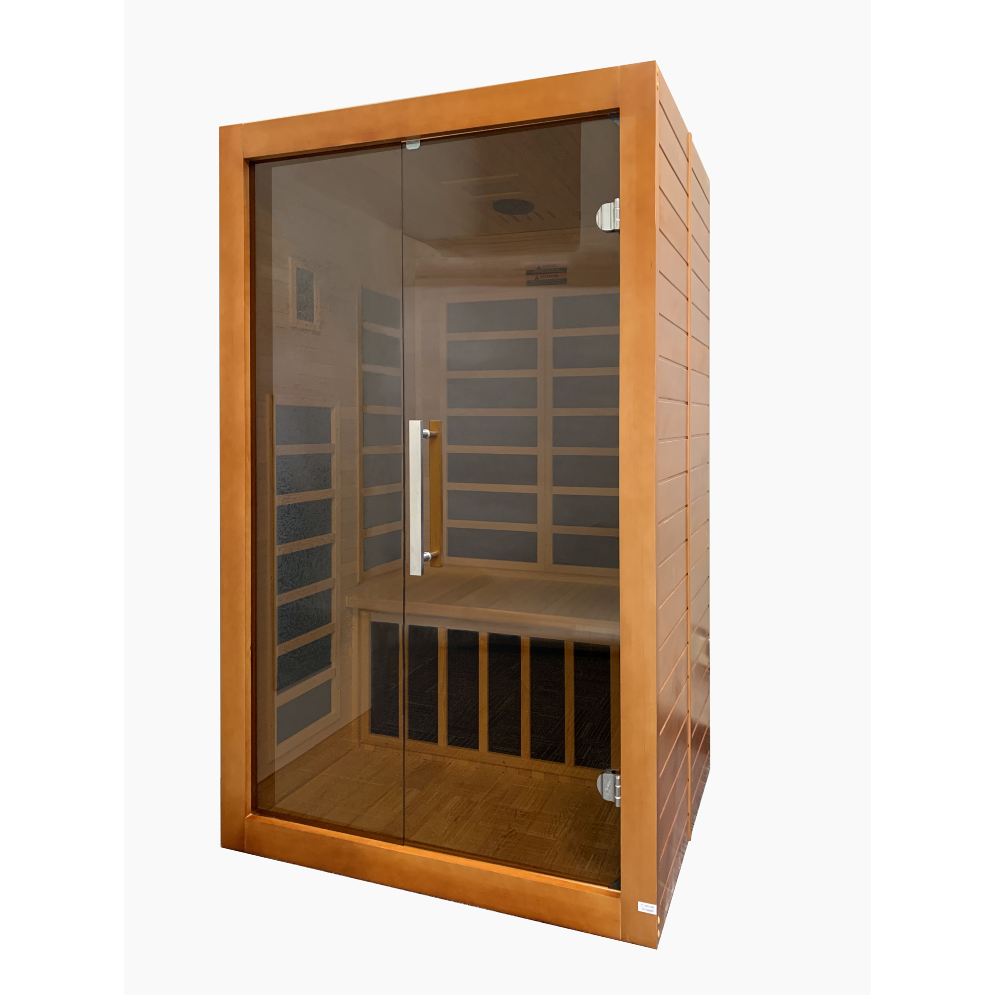 Westinghouse Infrared Sauna for 2 - 1700W, Hemlock Wood, LED Control Panel, Bluetooth, Model# WES43-1700