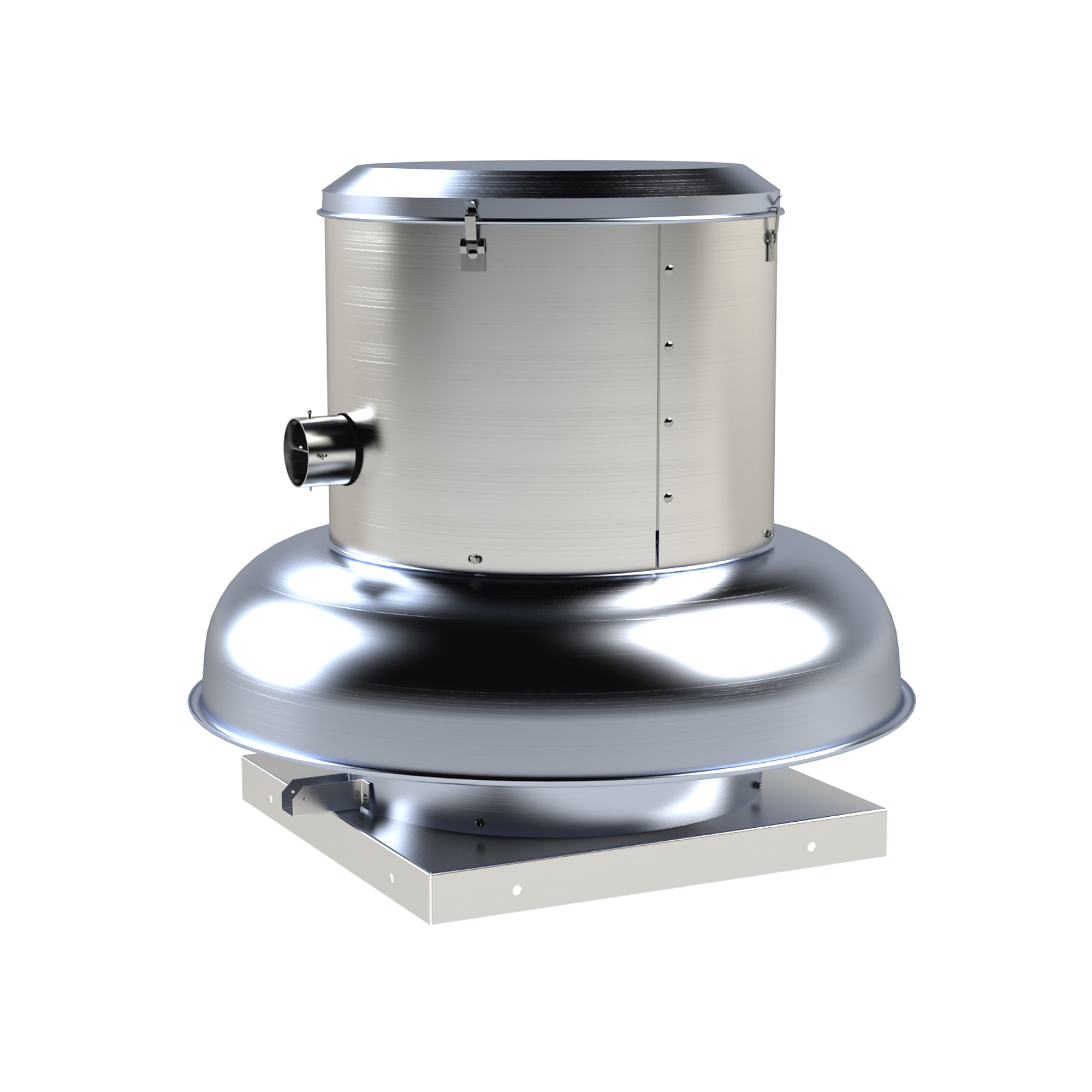 Canarm Belt Drive Downblast Spun Aluminum Exhauster, 16 1/2in., 1 1/2 HP, Model# ALX165DBT10150