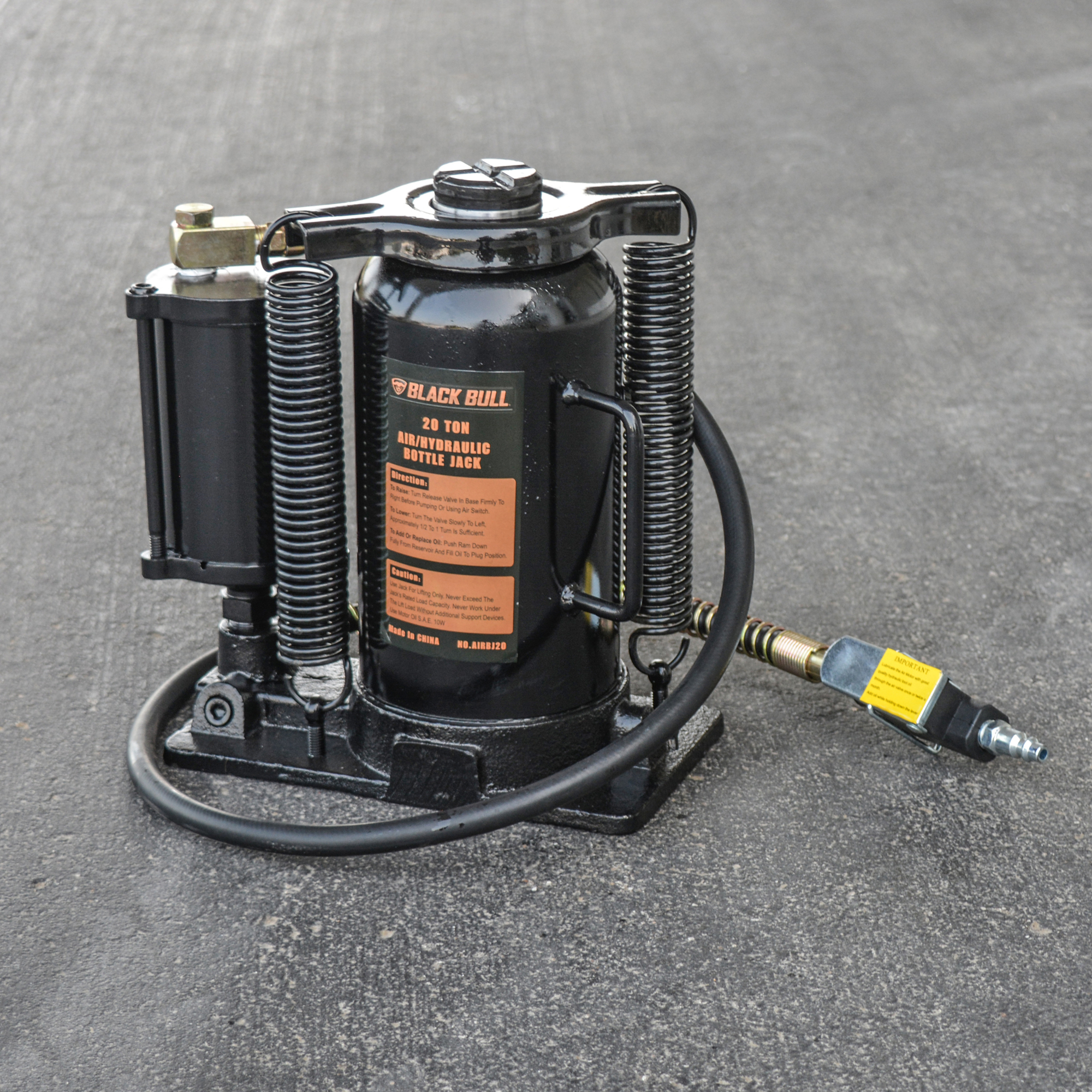 Buffalo Tool Pro-Series, 20 Ton Manual Air/Hydraulic Bottle Jack, Lift ...