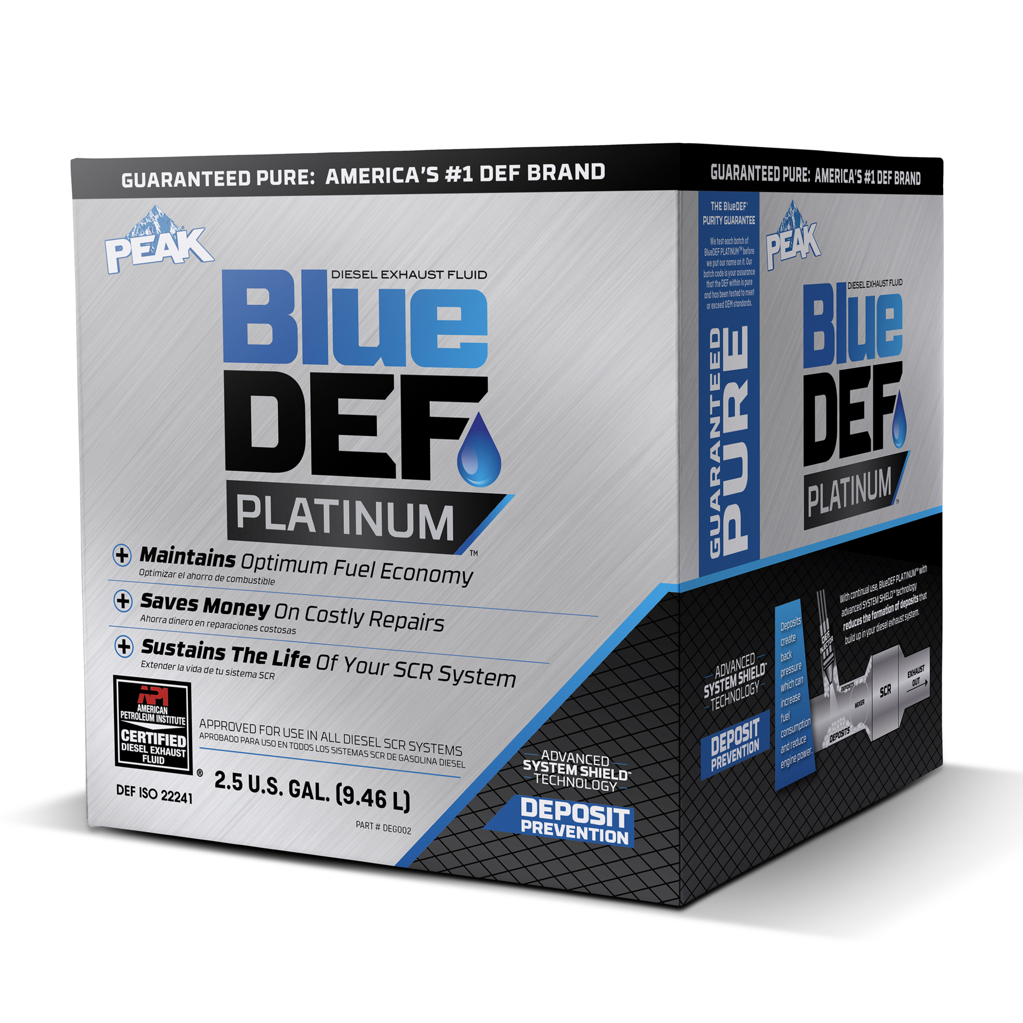 Blue Def, BlueDEF Platinum 2.5 Gal., Included (qty.) 1 Gallons 2.5 Gal ...