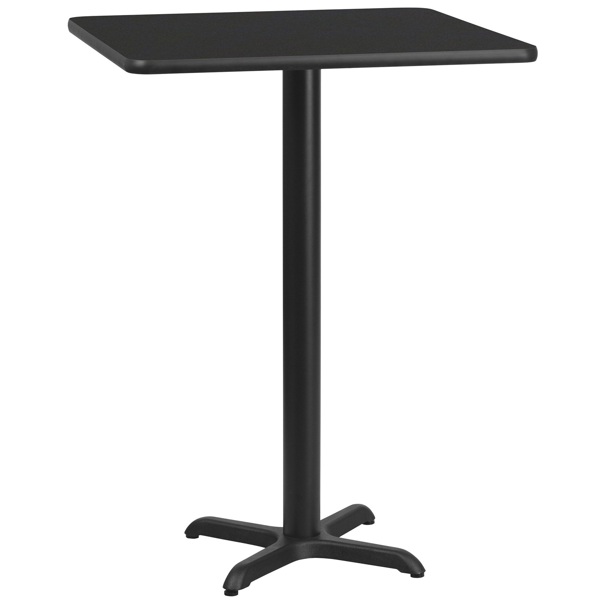 Flash Furniture Square Bar Table with Reversible Laminate Top and Cast Iron Base