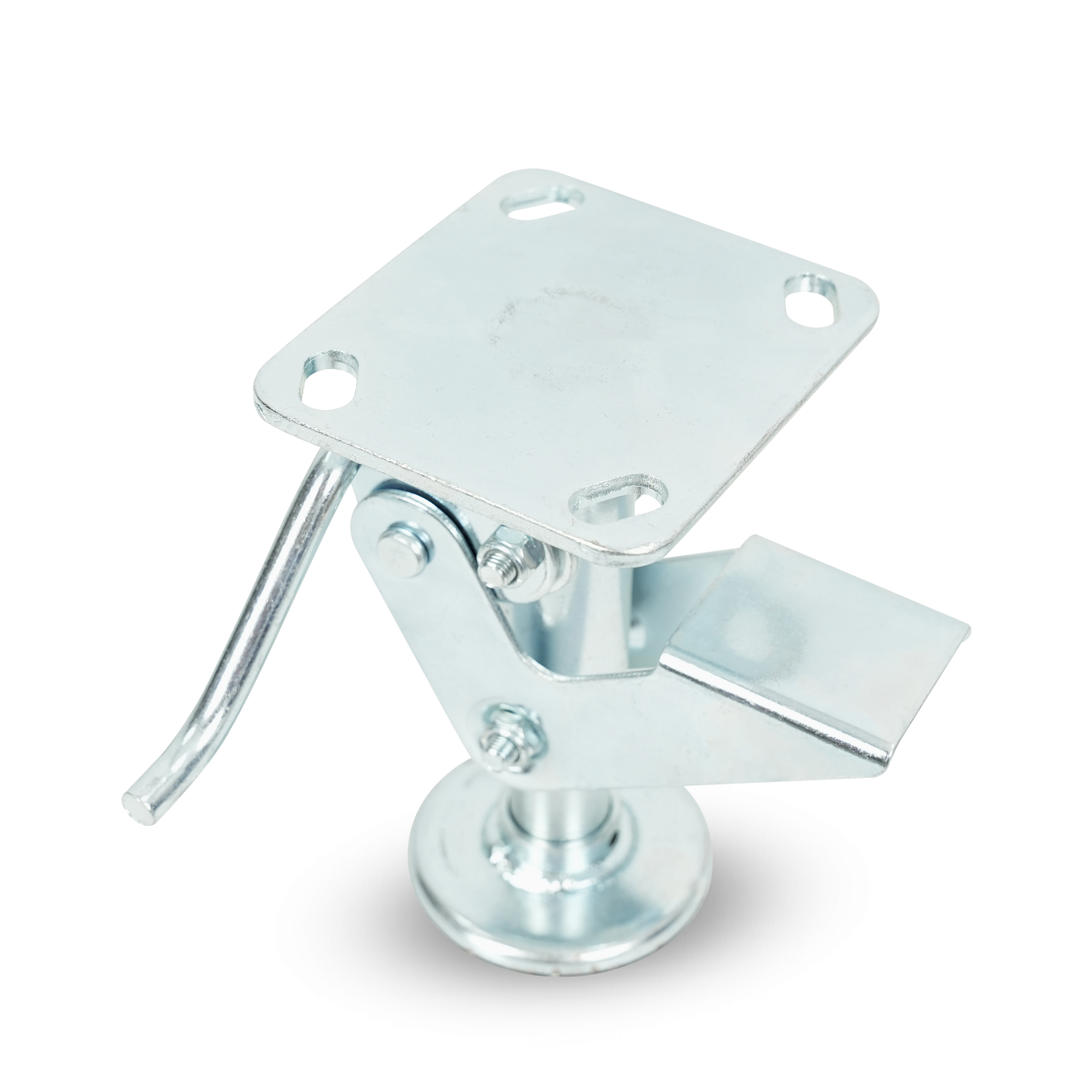 Klutch 6in. Floor Lock, 900-Lb. Capacity, For Use with 6in. Dia. Casters