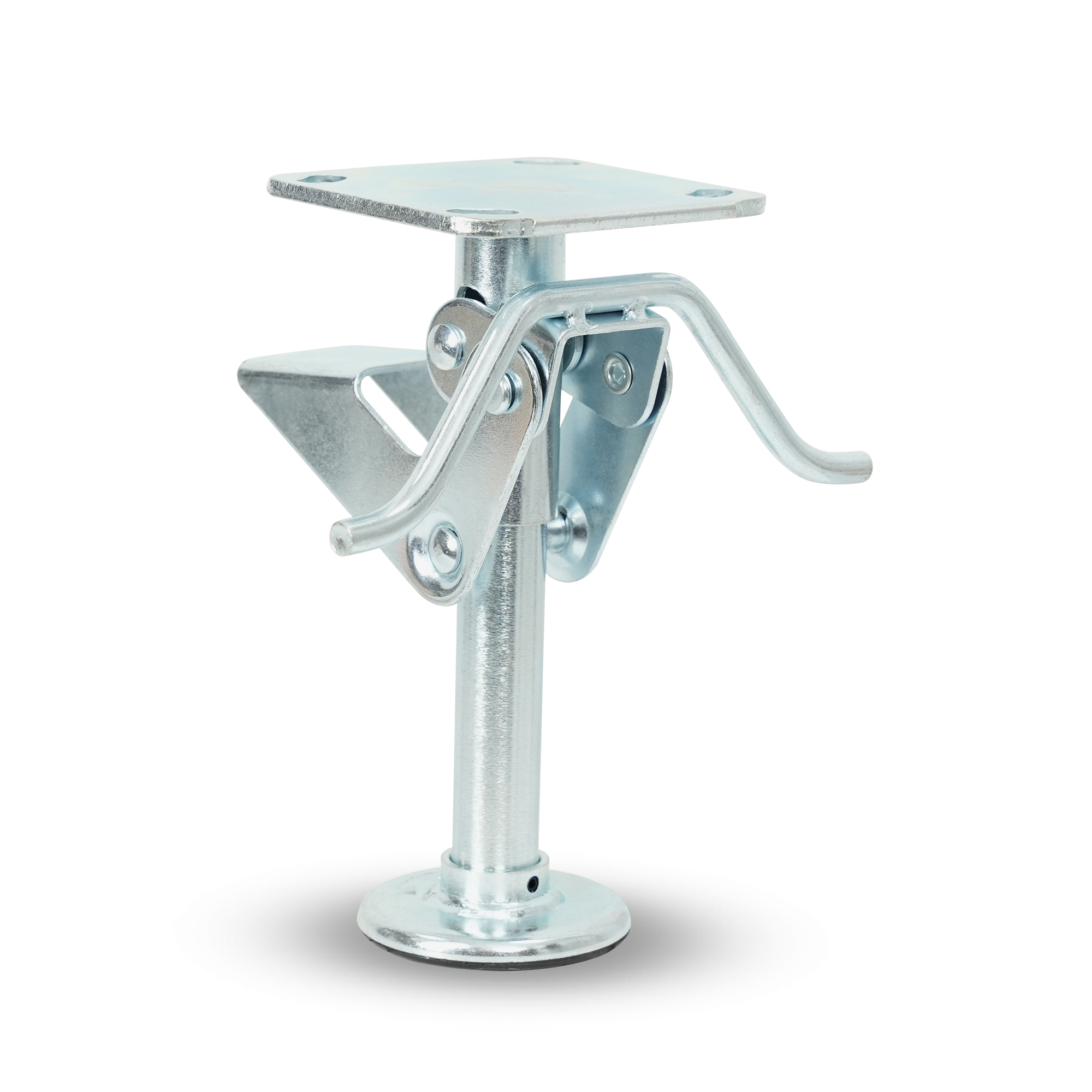 Klutch 8in. Floor Lock, 900-Lb. Capacity, For Use with 8in. Diameter Wheels
