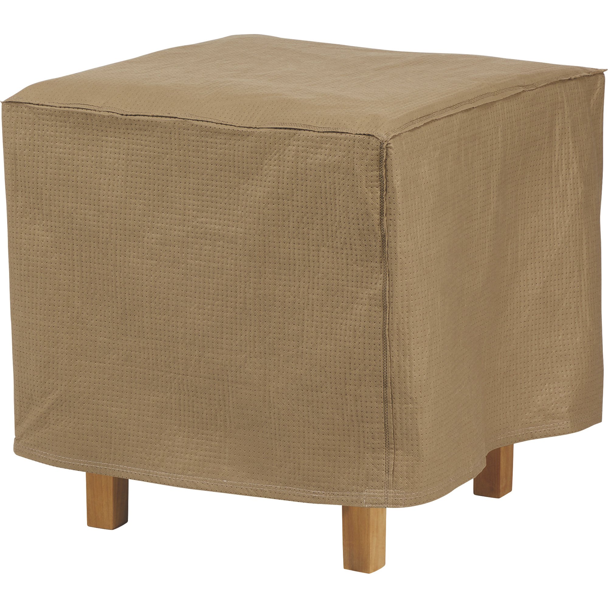 Classic Accessories Duck Covers Essentials Square Patio Ottoman/Side Table Cover — Latte