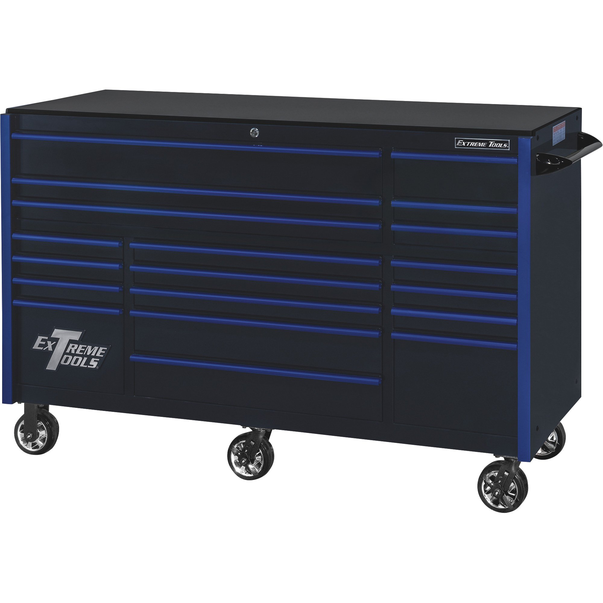 Extreme Tools RX Series 72in.L x 30in.W 19 Drawer Tool Roller Cabinet — 72in.W x 30in.D x 47in.H