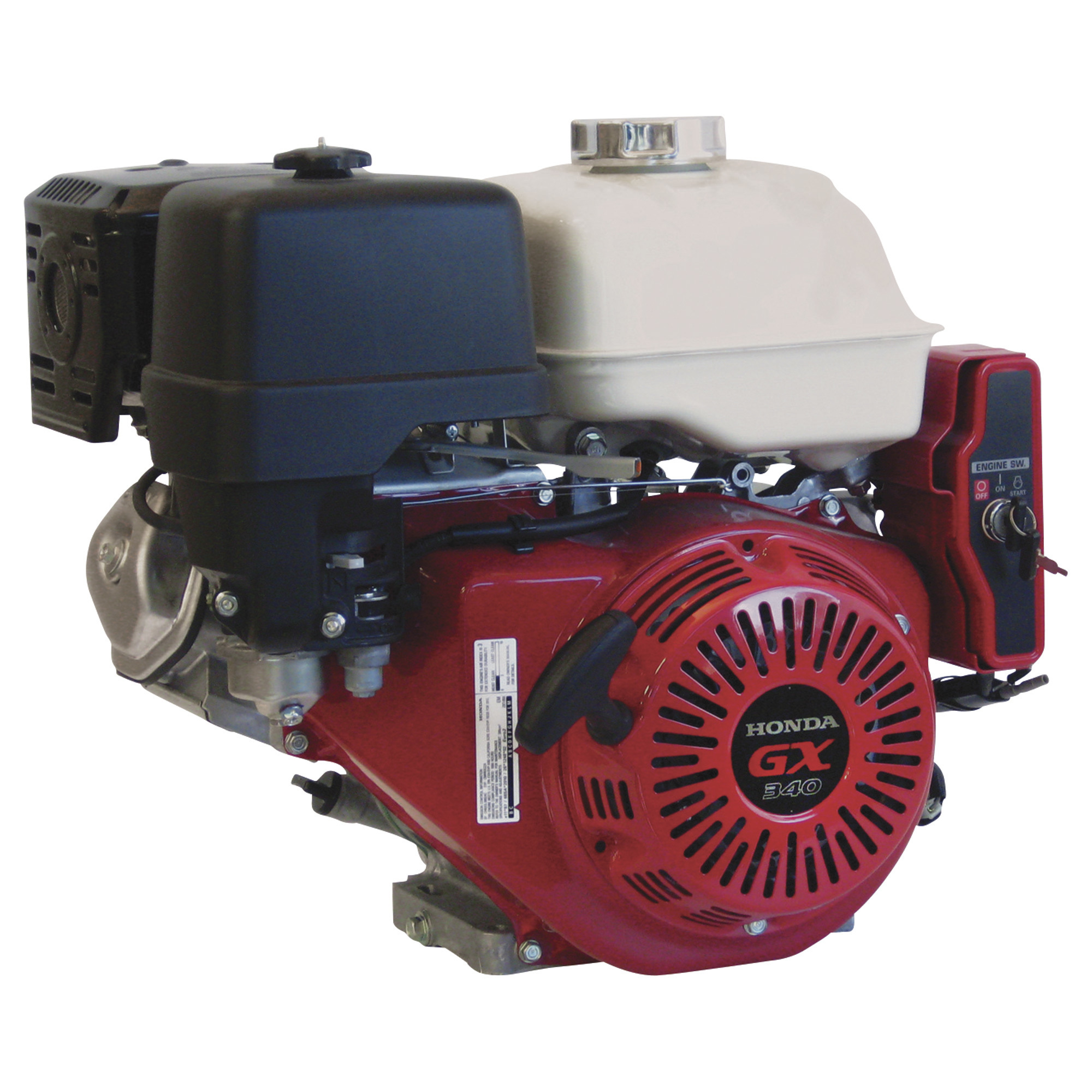 Honda Horizontal OHV Engine with Electric Start 389cc, GX 340 Series ...